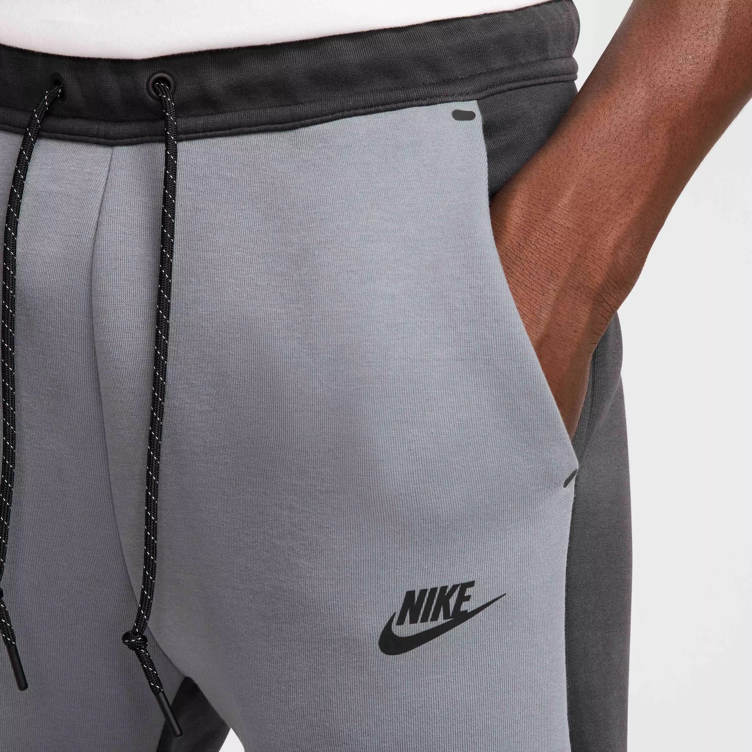 Nike Men's Tech Fleece Joggers - Grey/Dark Grey - GREY/DARK GREY