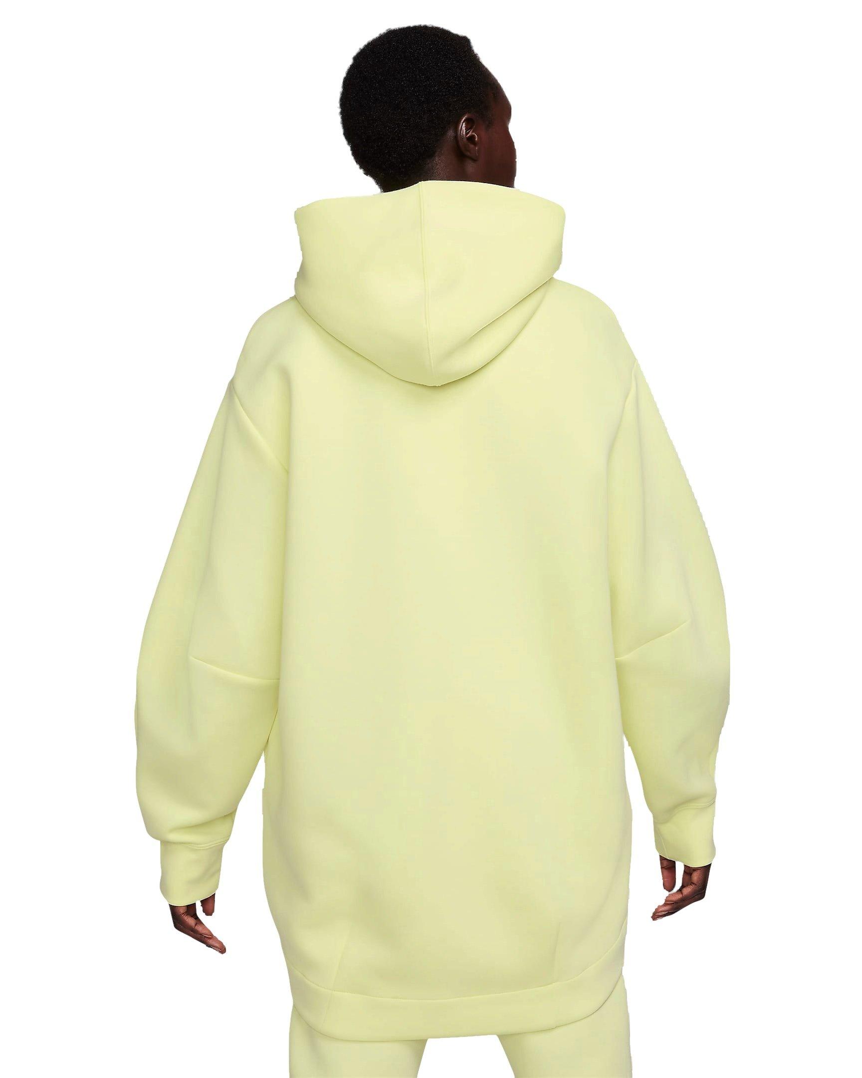 Nike Women's Sportswear Tech Fleece Oversized Full-Zip Hoodie Cape - NEON GREEN Thumbnail View 2