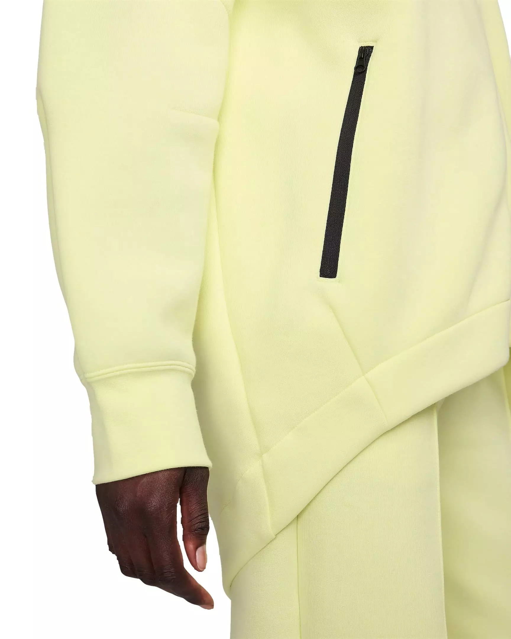 Nike Women's Sportswear Tech Fleece Oversized Full-Zip Hoodie Cape - NEON GREEN