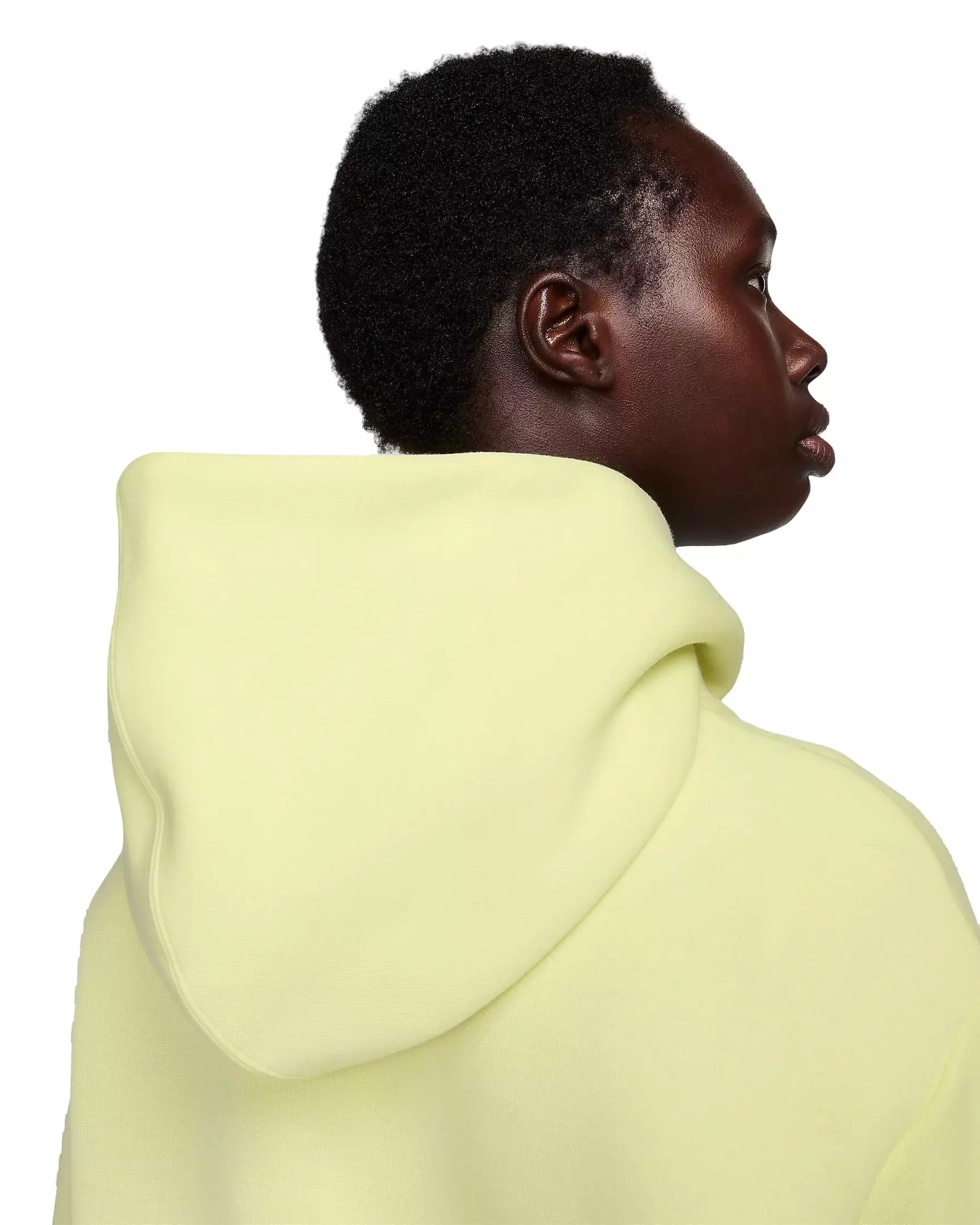 Nike Women's Sportswear Tech Fleece Oversized Full-Zip Hoodie Cape - NEON GREEN