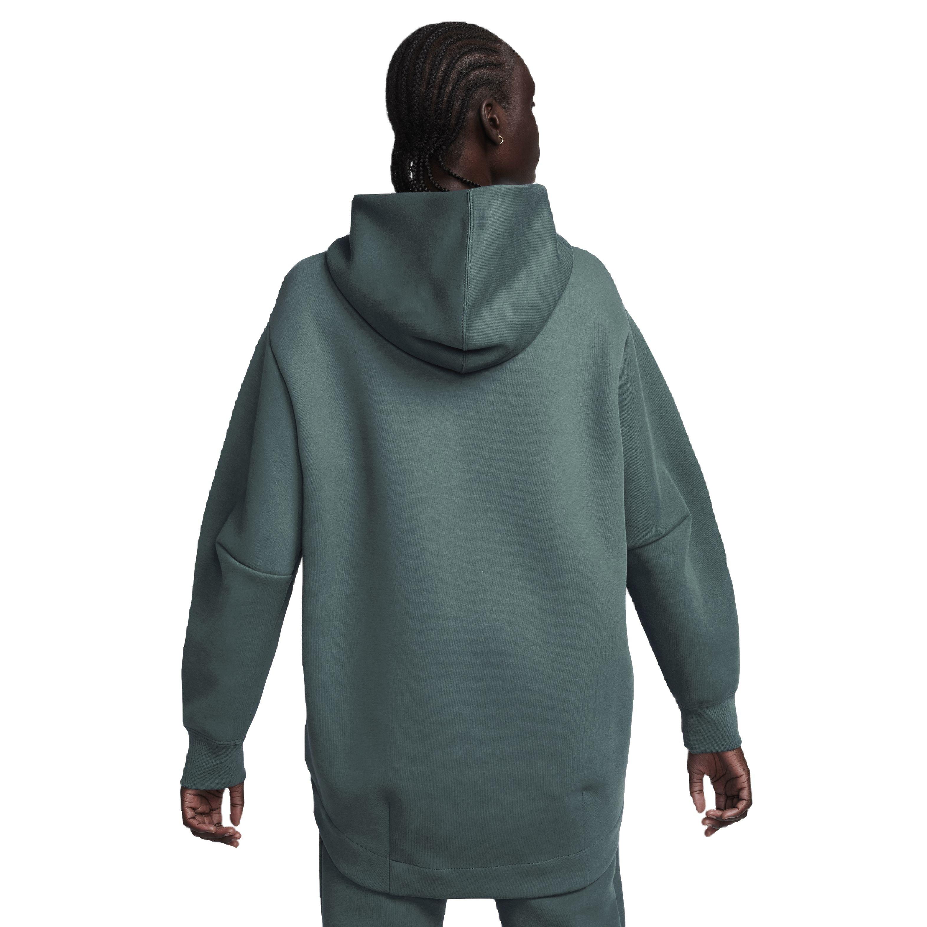 Nike Women's Sportswear Tech Fleece Oversized Full-Zip Hoodie Cape - DK GREEN Thumbnail View 2