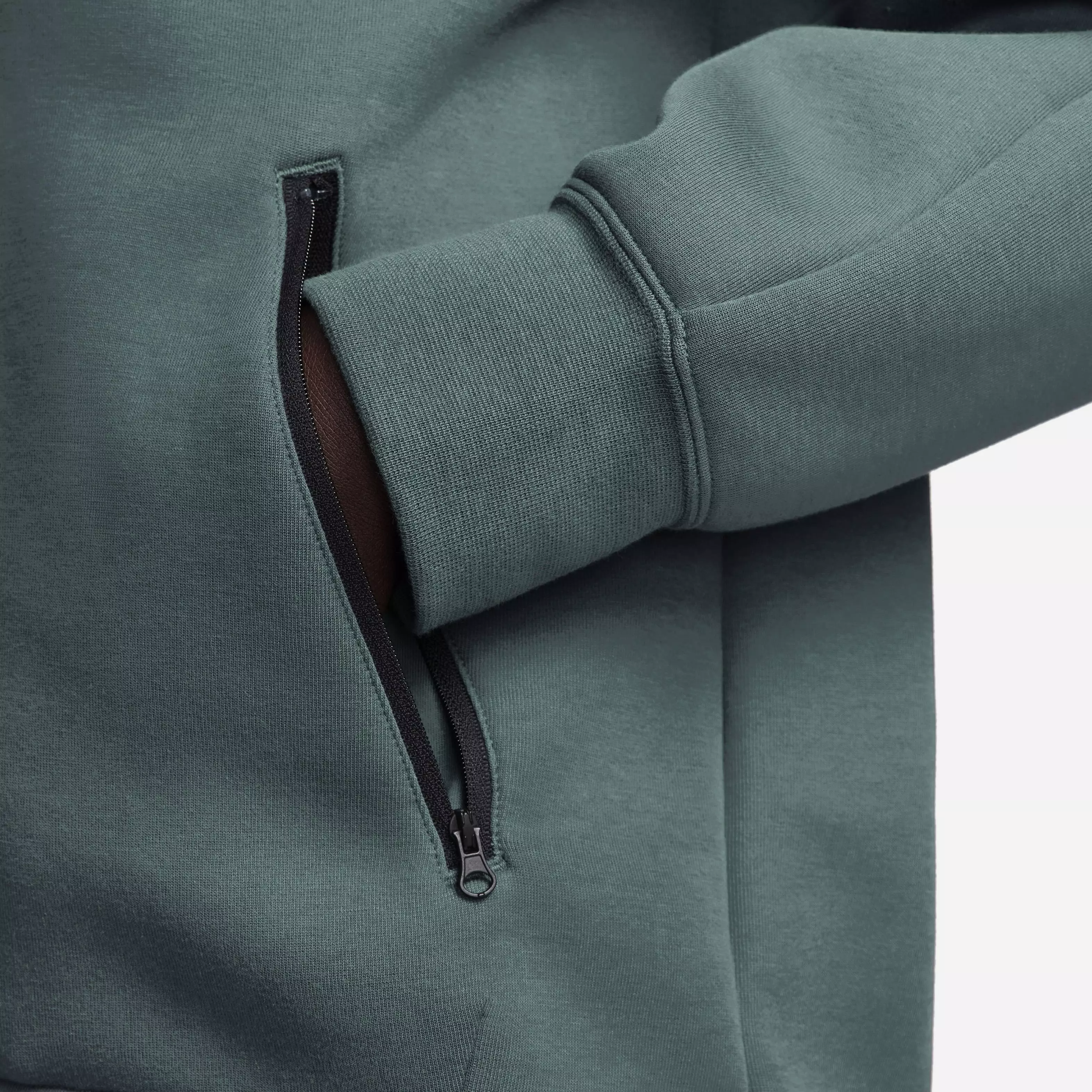 Nike Women's Sportswear Tech Fleece Oversized Full-Zip Hoodie Cape - DK GREEN
