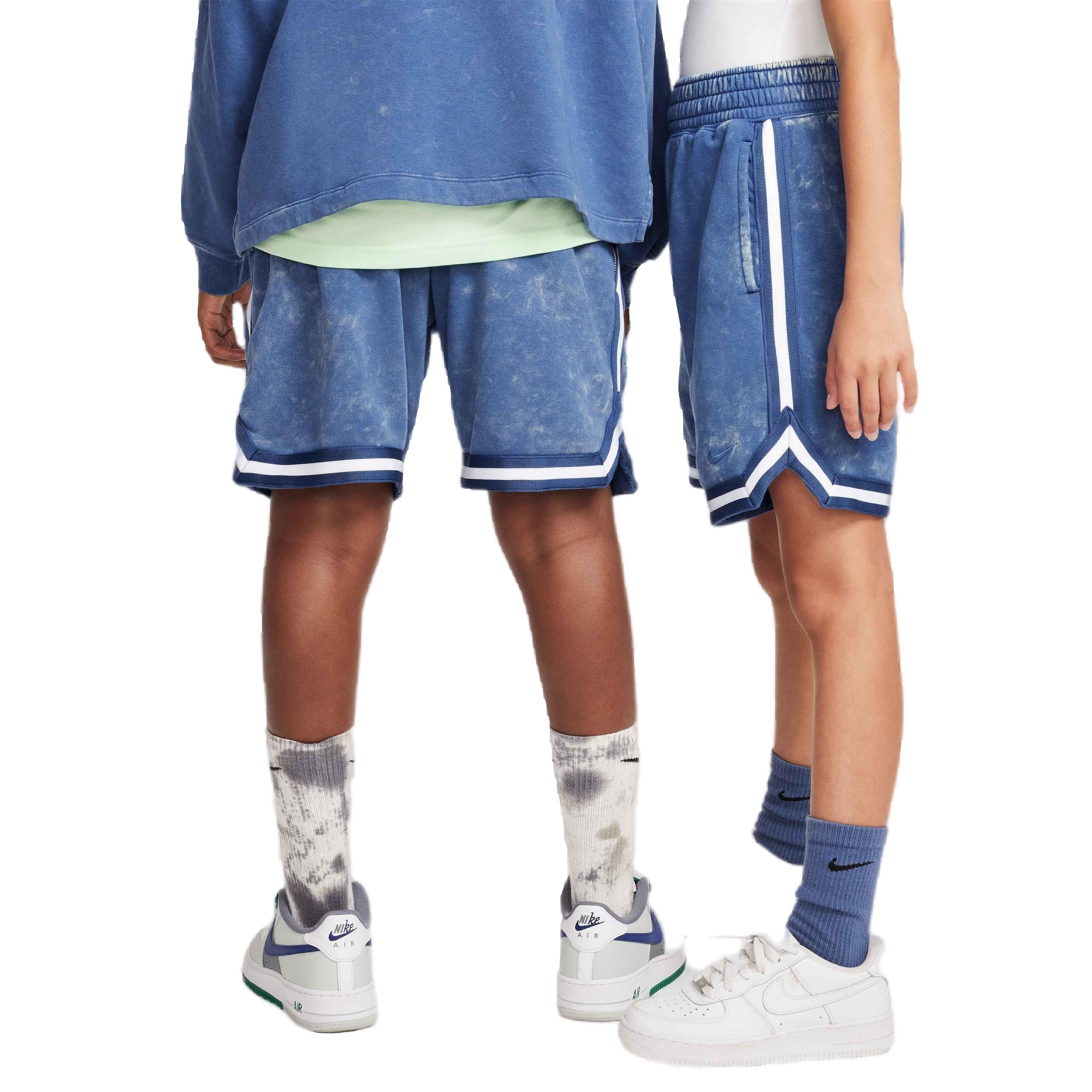 Nike Big Kids' COB DNA Fleece Short Wash Basketball Shorts - NAVY Thumbnail View 2