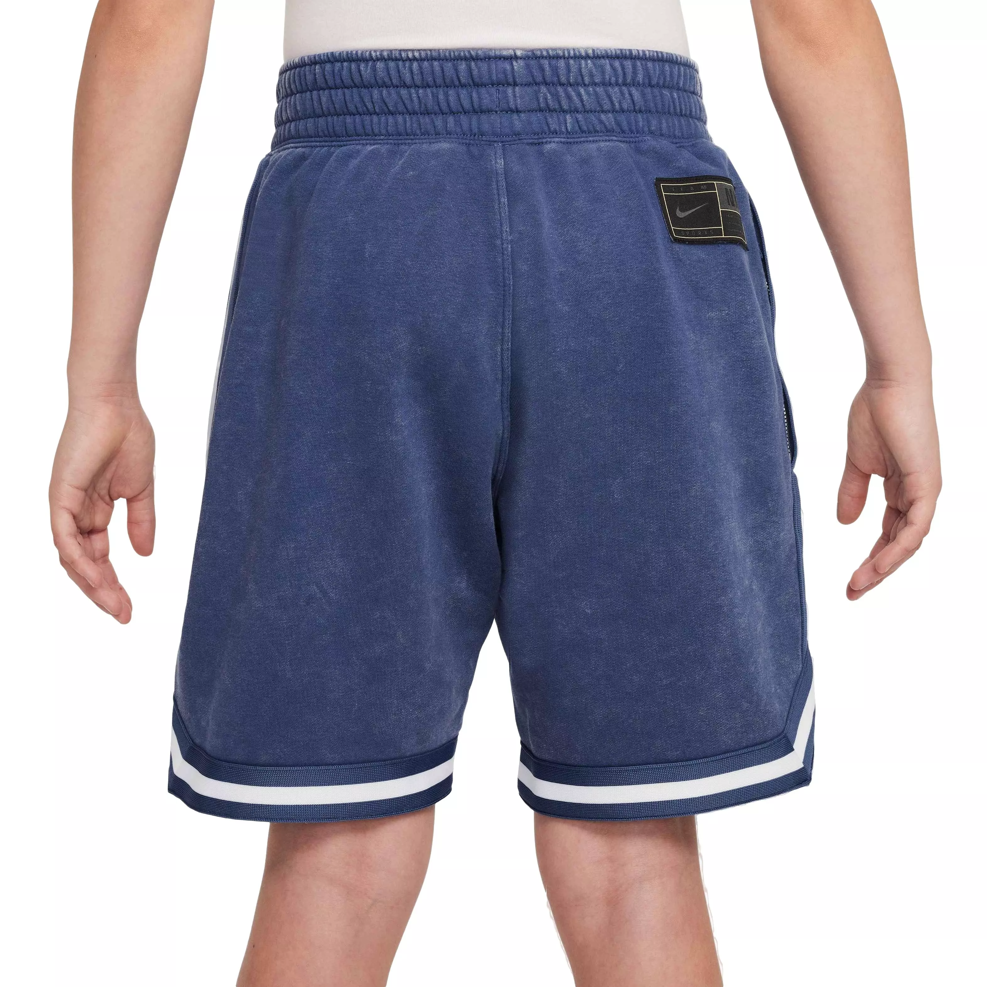 Nike Big Kids' COB DNA Fleece Short Wash Basketball Shorts - NAVY