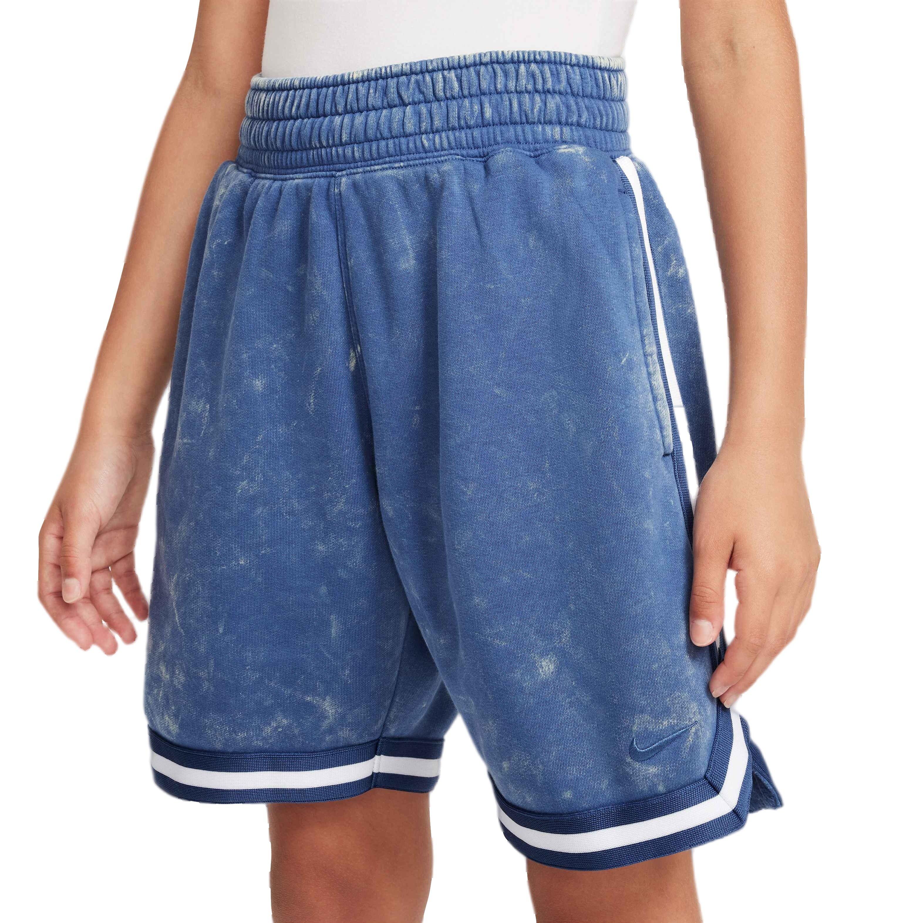 Nike Big Kids' COB DNA Fleece Short Wash Basketball Shorts - NAVY Thumbnail View 5