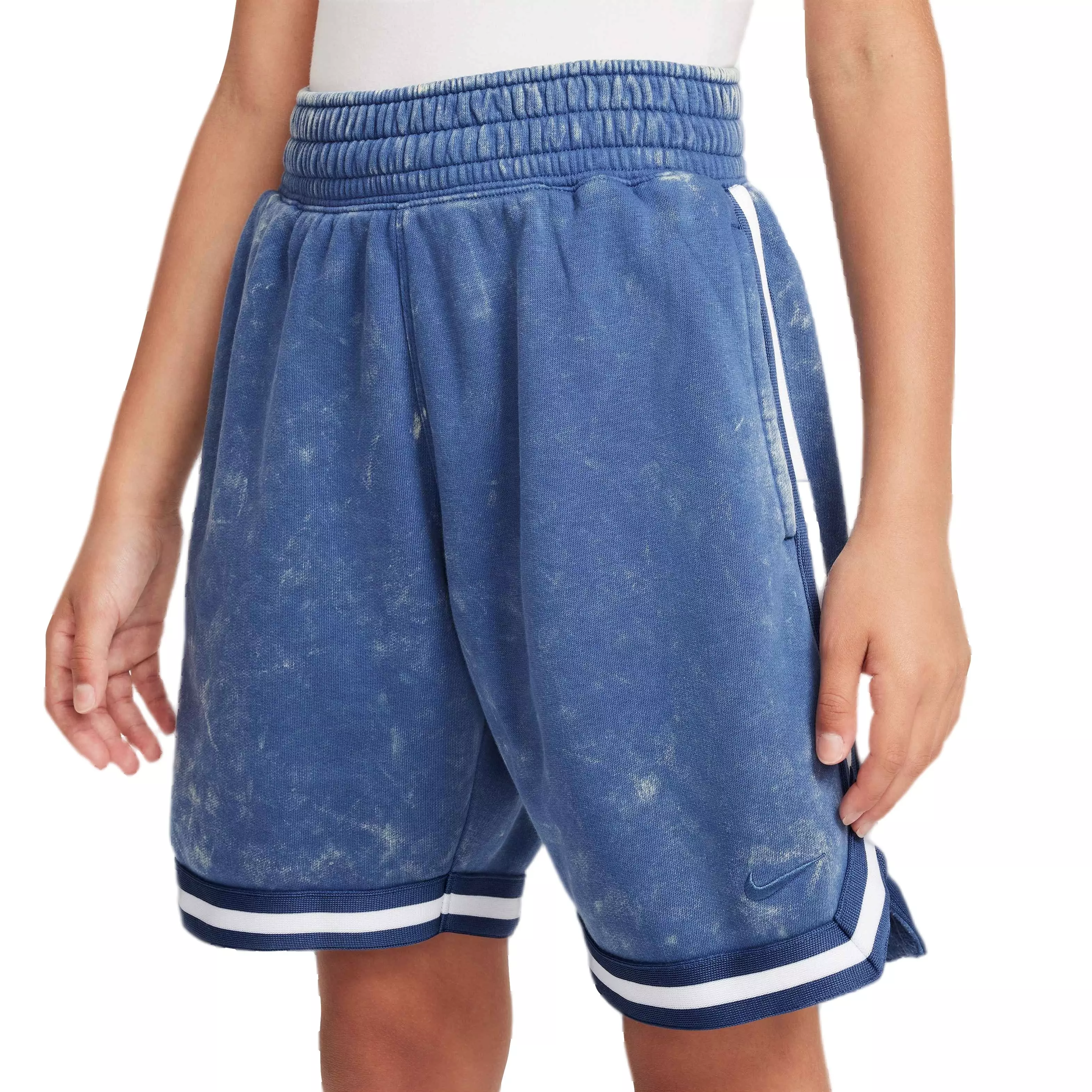 Nike Big Kids' COB DNA Fleece Short Wash Basketball Shorts - NAVY