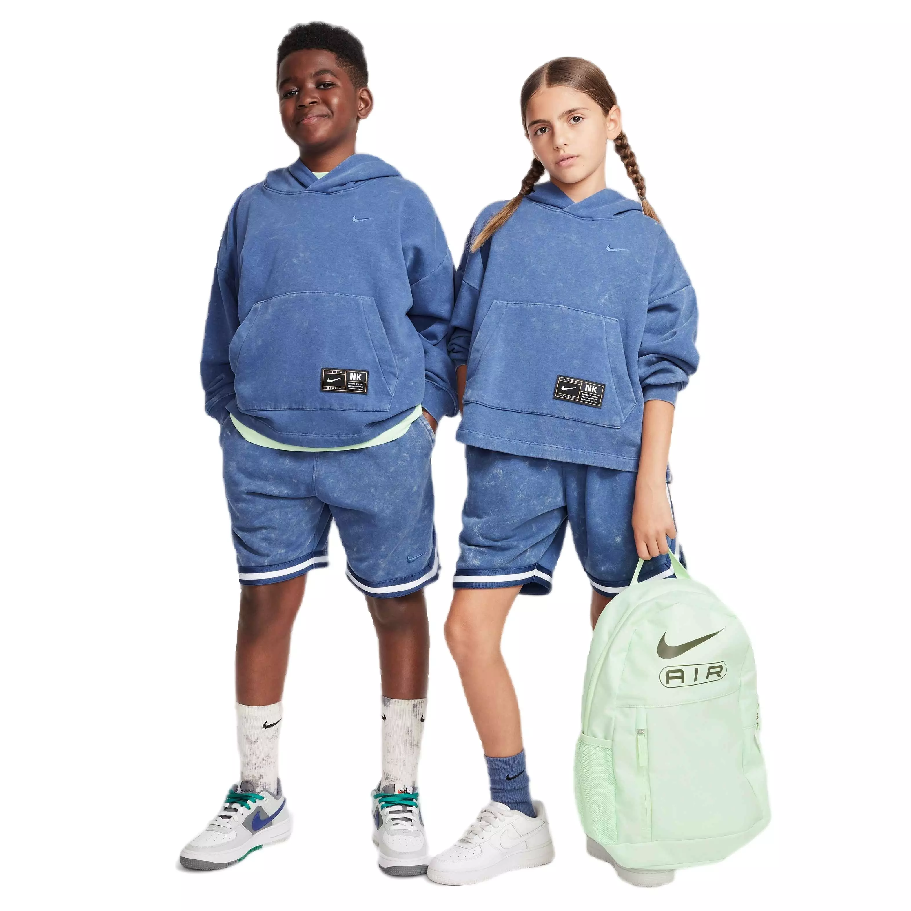 Nike Big Kids' COB DNA Fleece Short Wash Basketball Shorts - NAVY