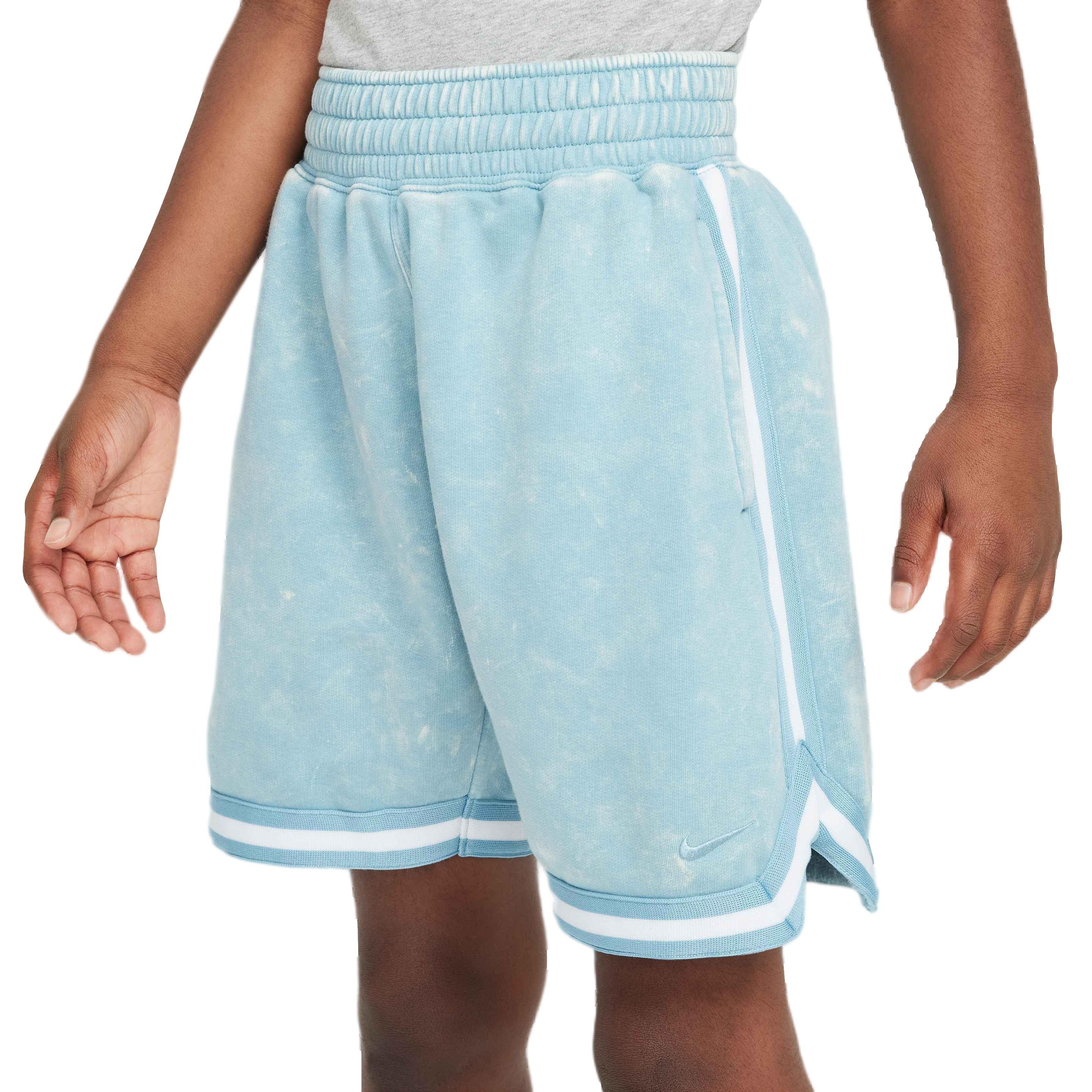 Nike Big Kids' COB DNA Fleece Short Wash Basketball Shorts - TURQUOISE  Thumbnail View 3
