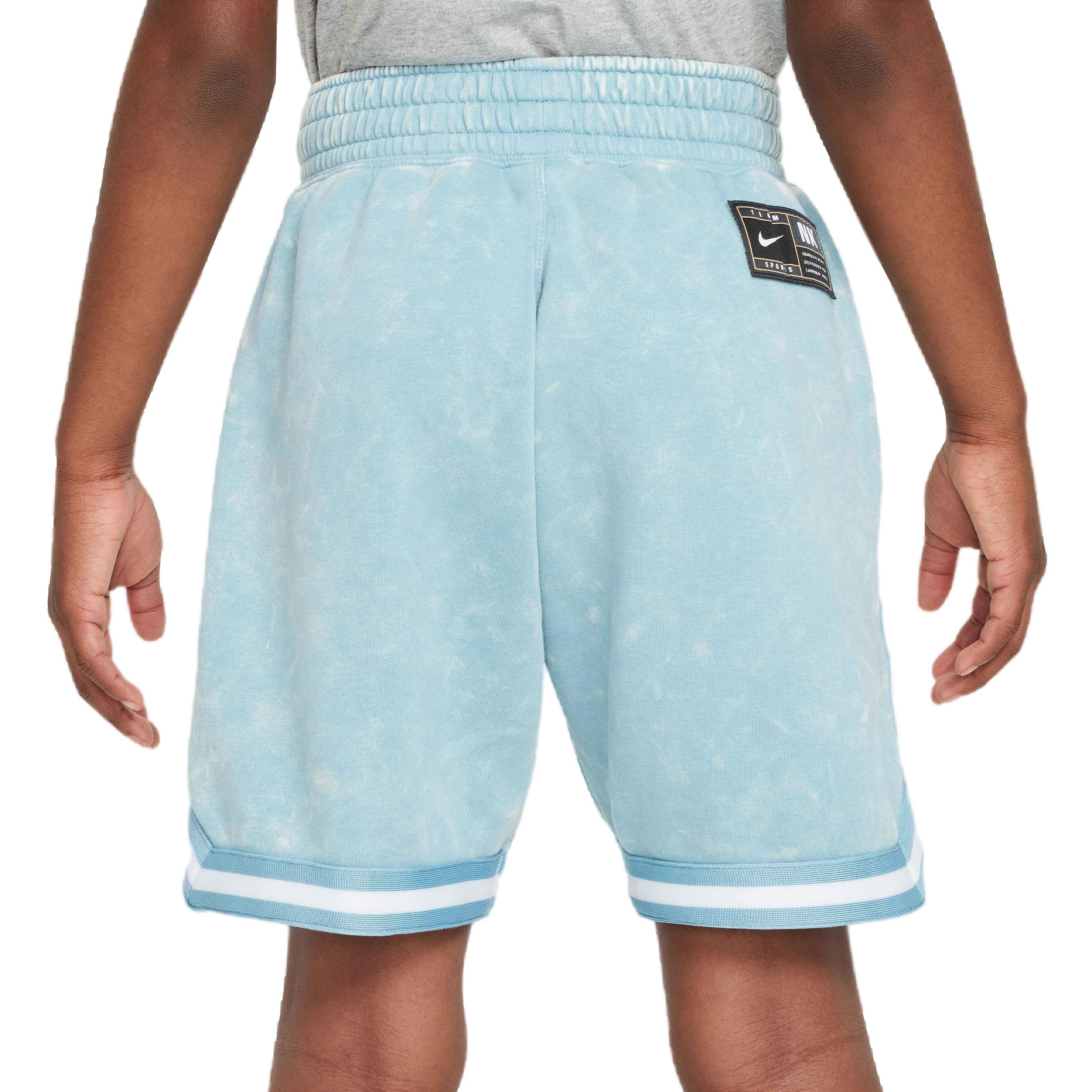 Nike Big Kids' COB DNA Fleece Short Wash Basketball Shorts - TURQUOISE  Thumbnail View 4