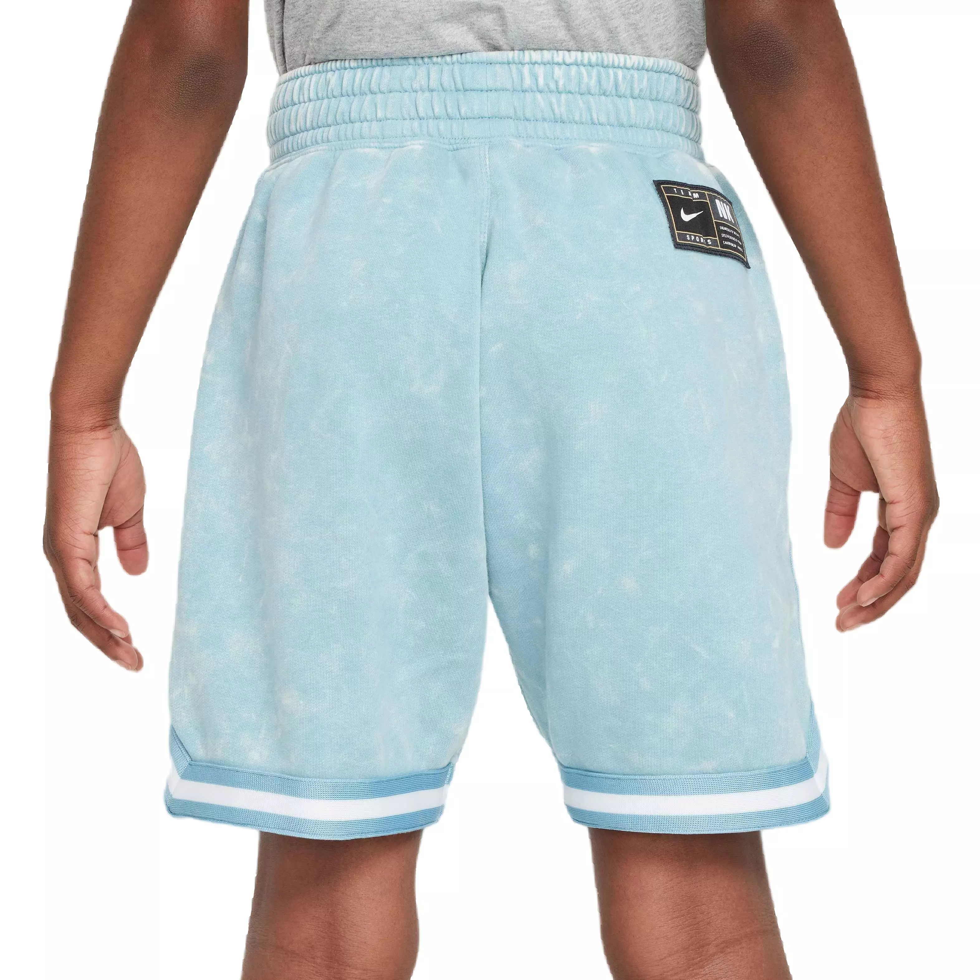 Nike Big Kids' COB DNA Fleece Short Wash Basketball Shorts - TURQUOISE 