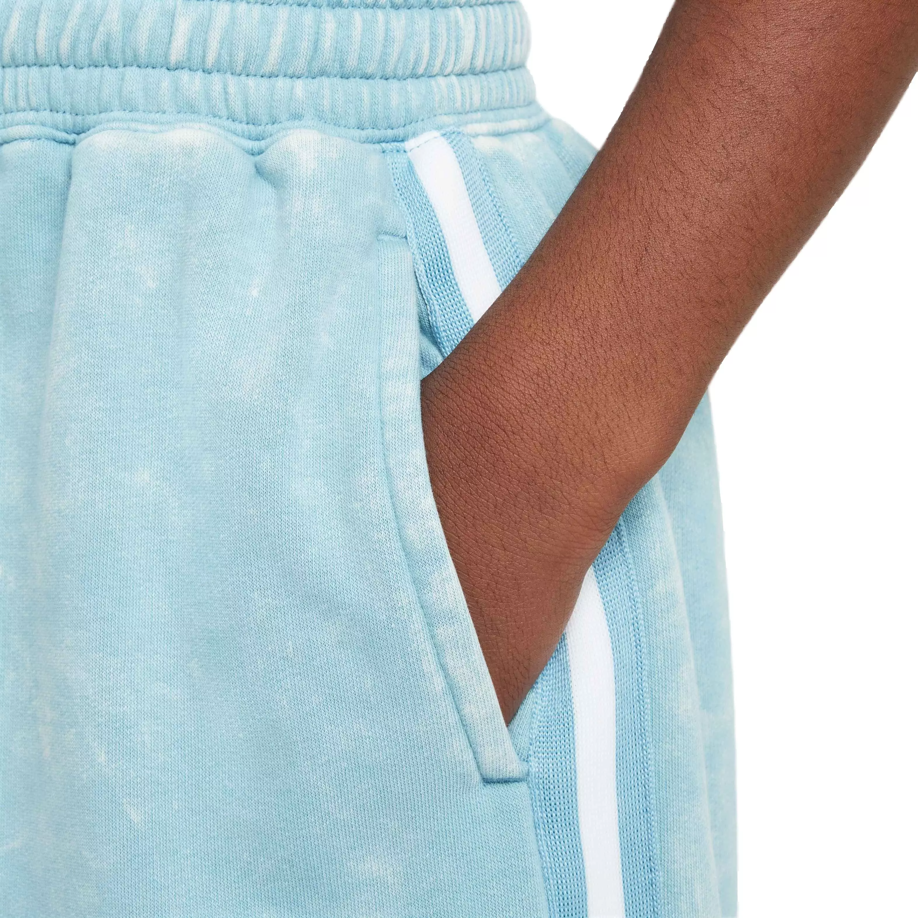 Nike Big Kids' COB DNA Fleece Short Wash Basketball Shorts - TURQUOISE 
