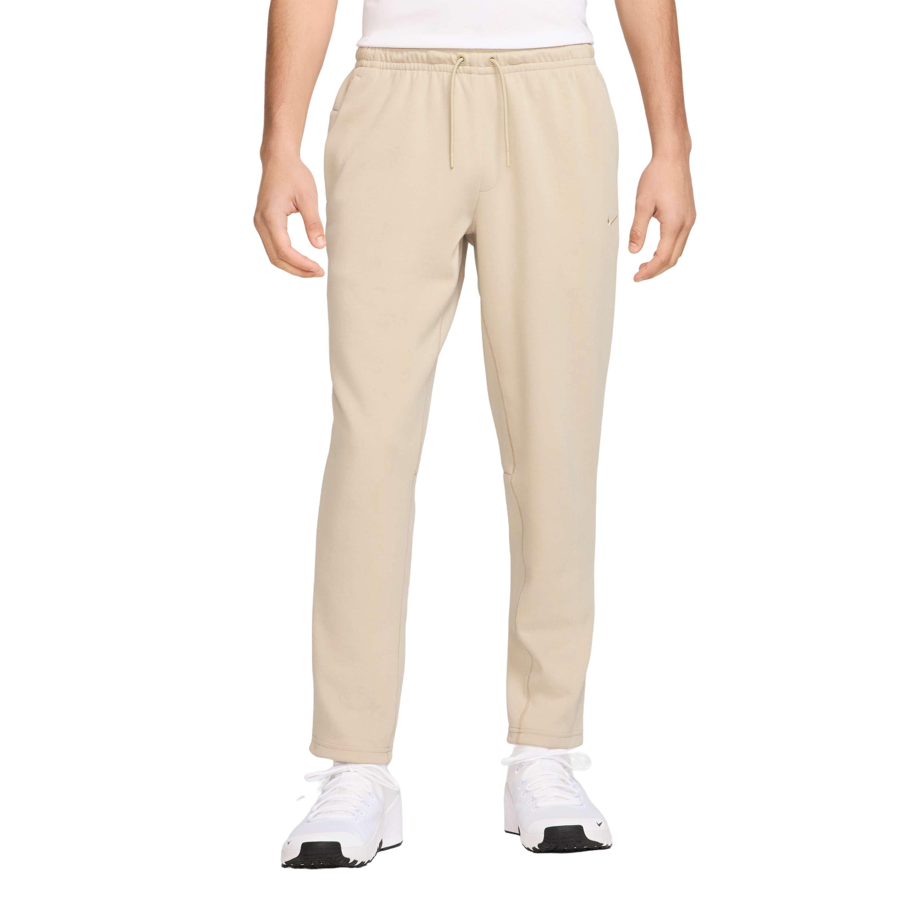 Nike Men's Primary Fleece UV Tapered Dri-FIT Performance Pants - KHAKI Thumbnail View 1