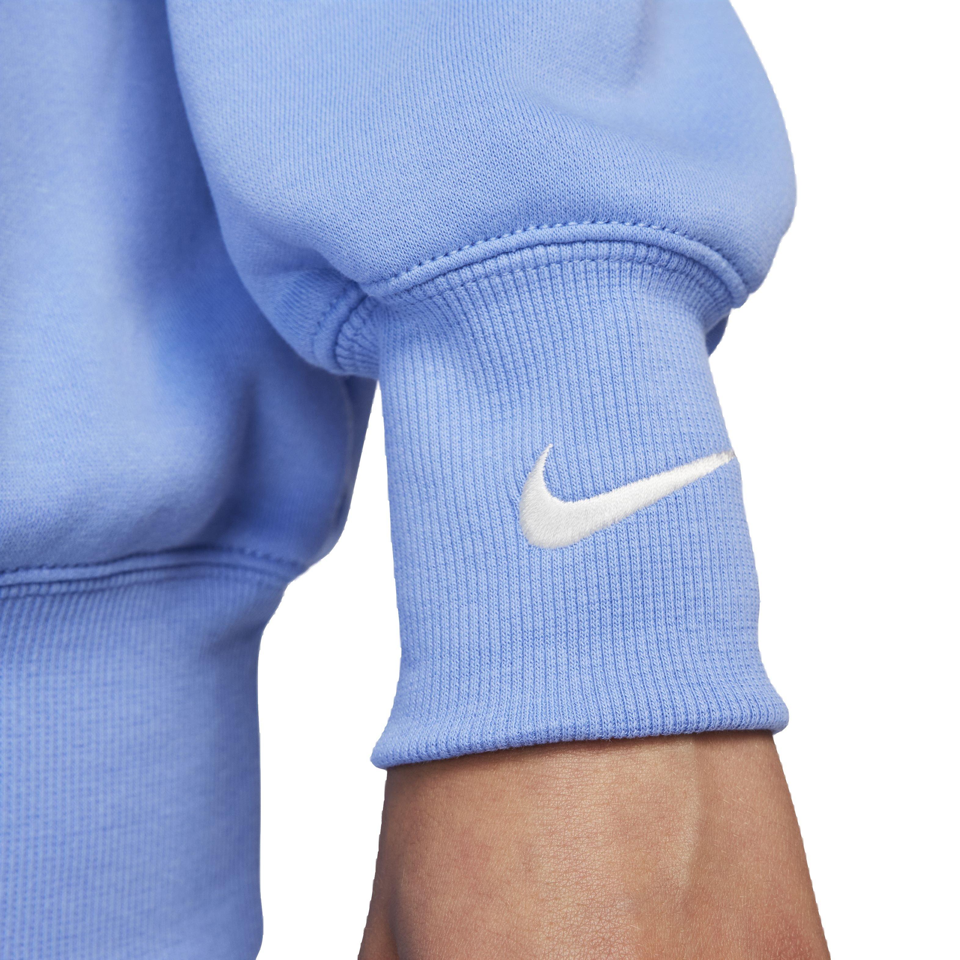 Nike Women's Sportswear Phoenix Fleece Oversized V-Neck Sweatshirt - BLUE Thumbnail View 5