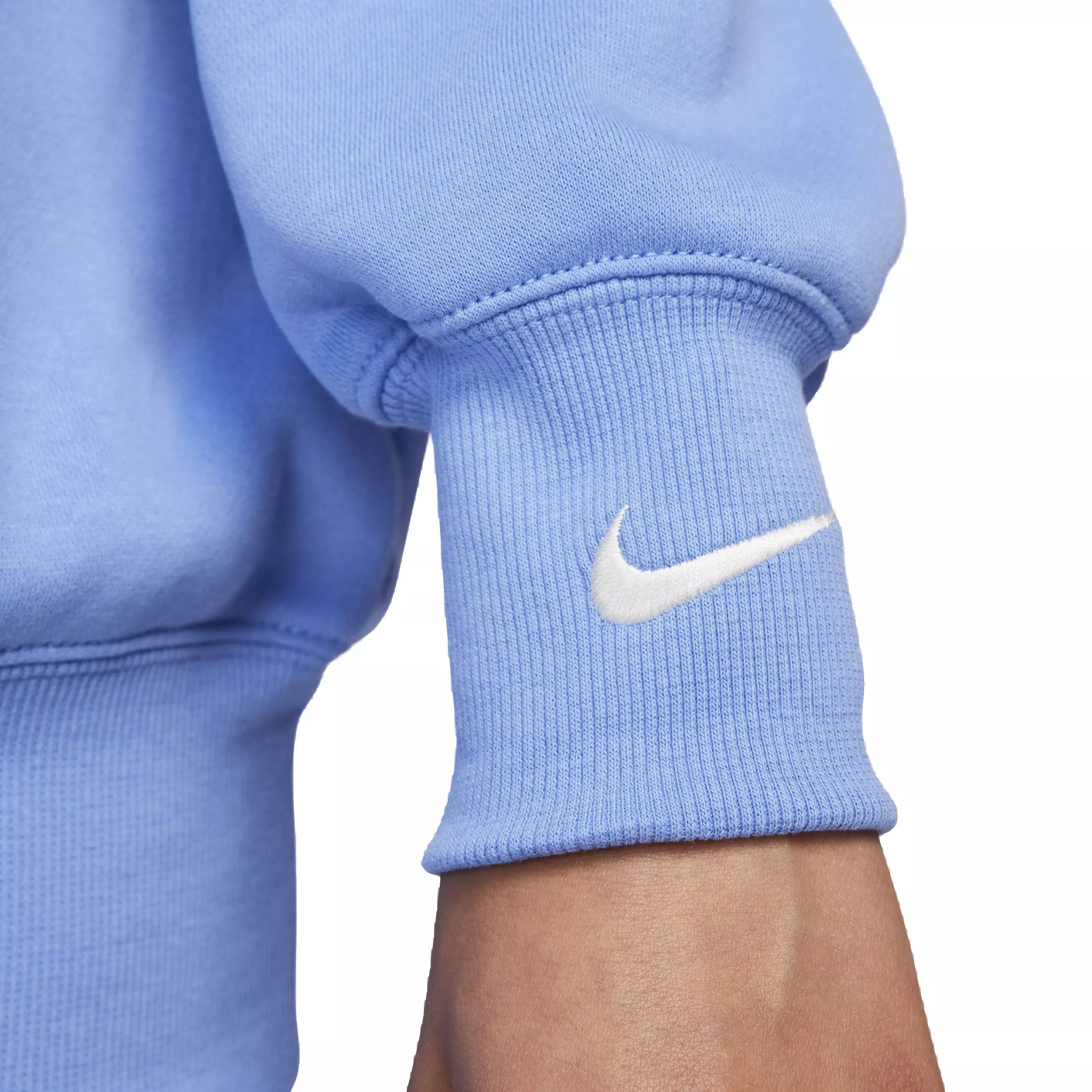 Nike Women's Sportswear Phoenix Fleece Oversized V-Neck Sweatshirt - BLUE