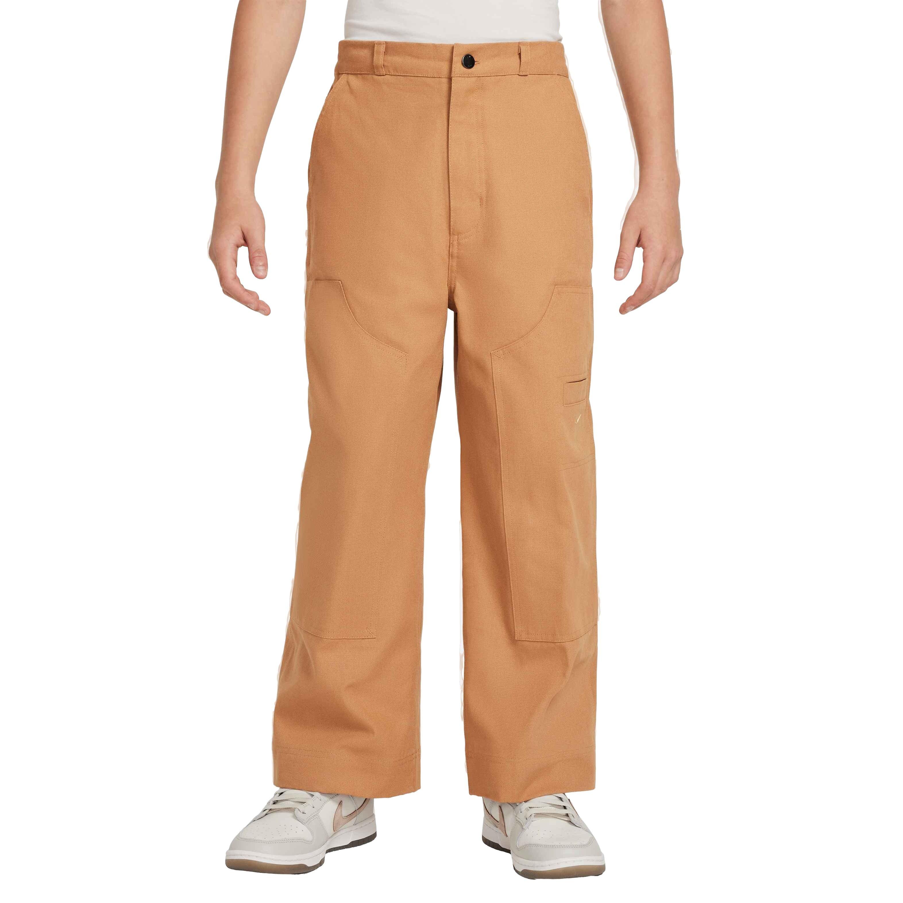Nike Big Kids' Sportswear Metro Grand Carpenter Pants - FLAX BROWN Thumbnail View 1
