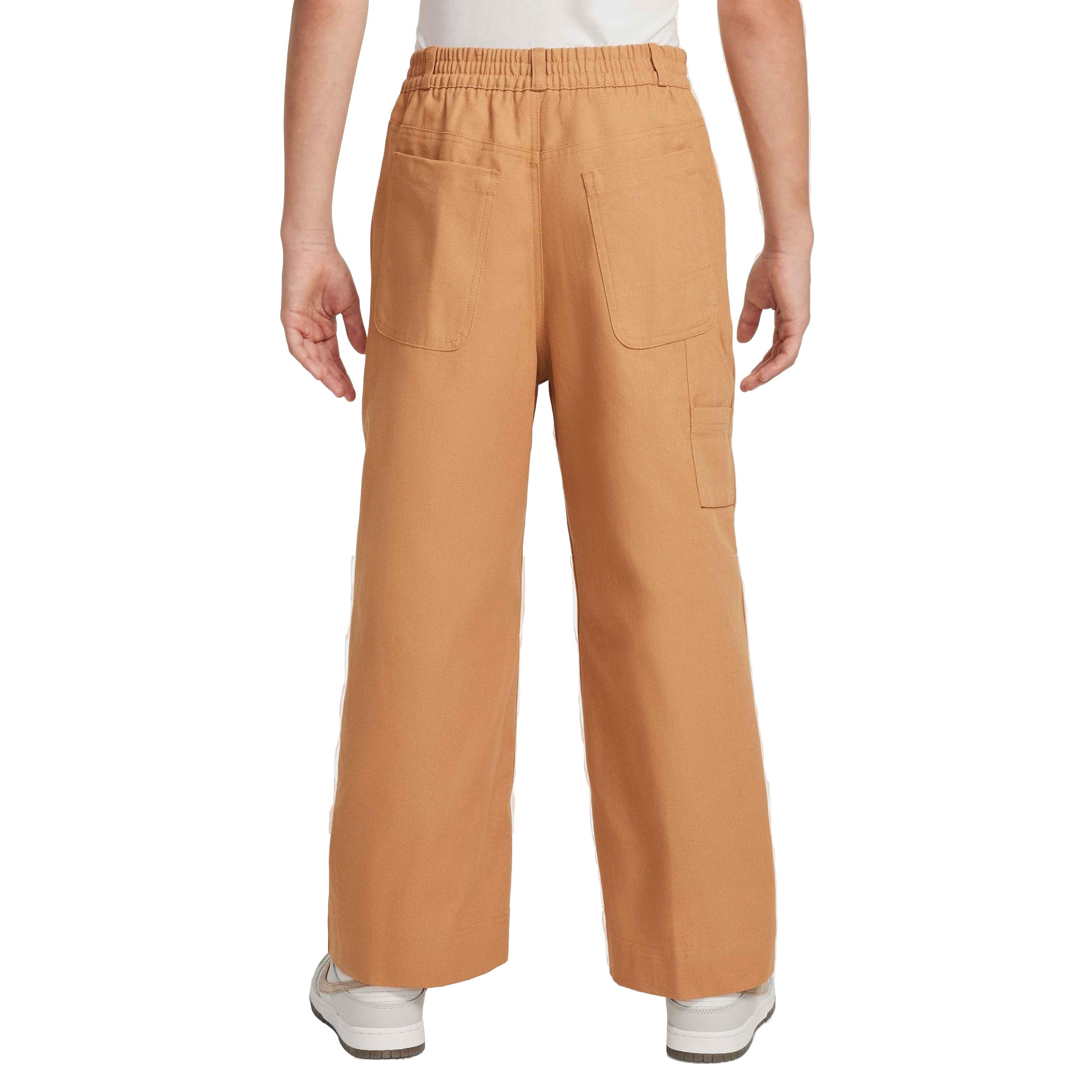 Nike Big Kids' Sportswear Metro Grand Carpenter Pants - FLAX BROWN Thumbnail View 2