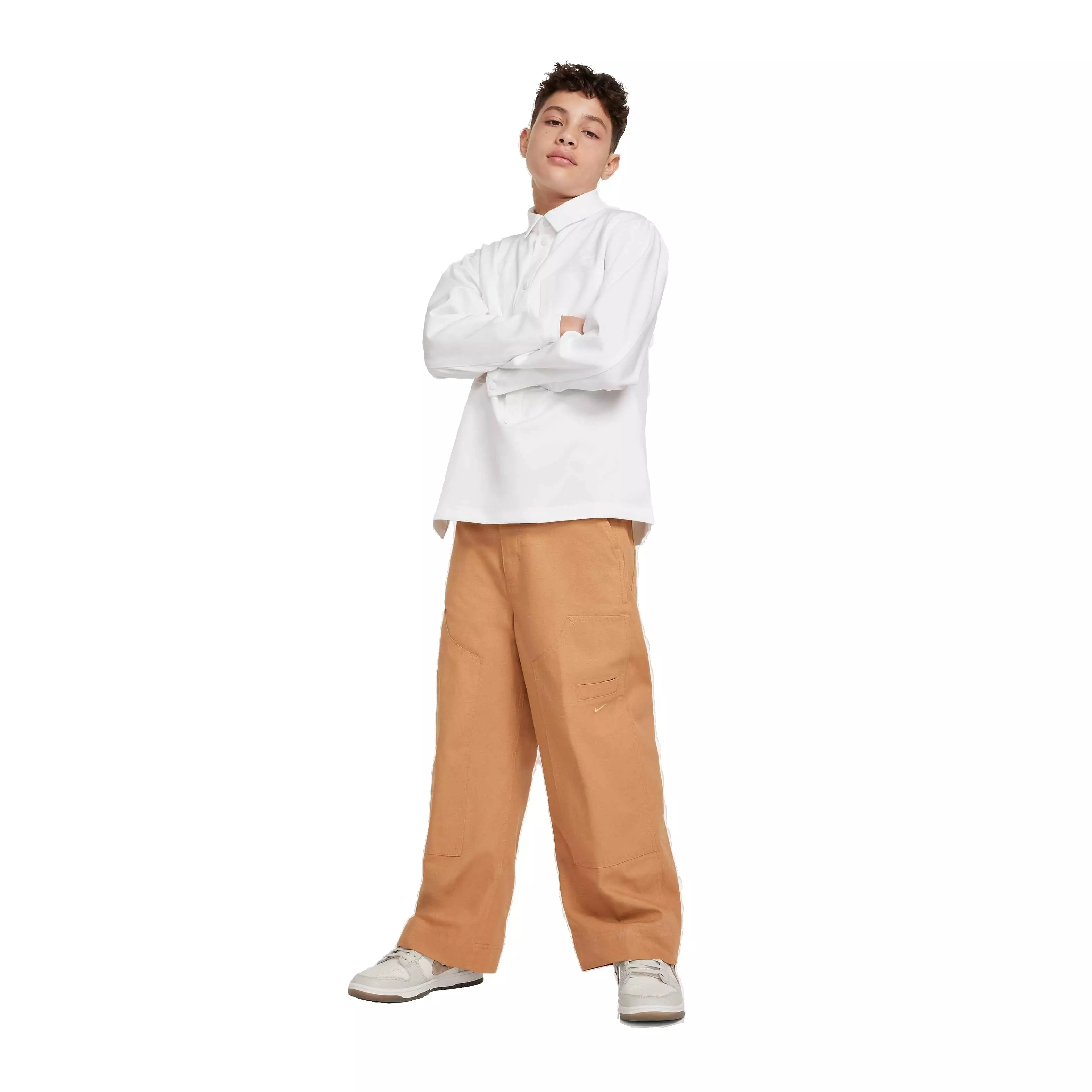 Nike Big Kids' Sportswear Metro Grand Carpenter Pants - FLAX BROWN