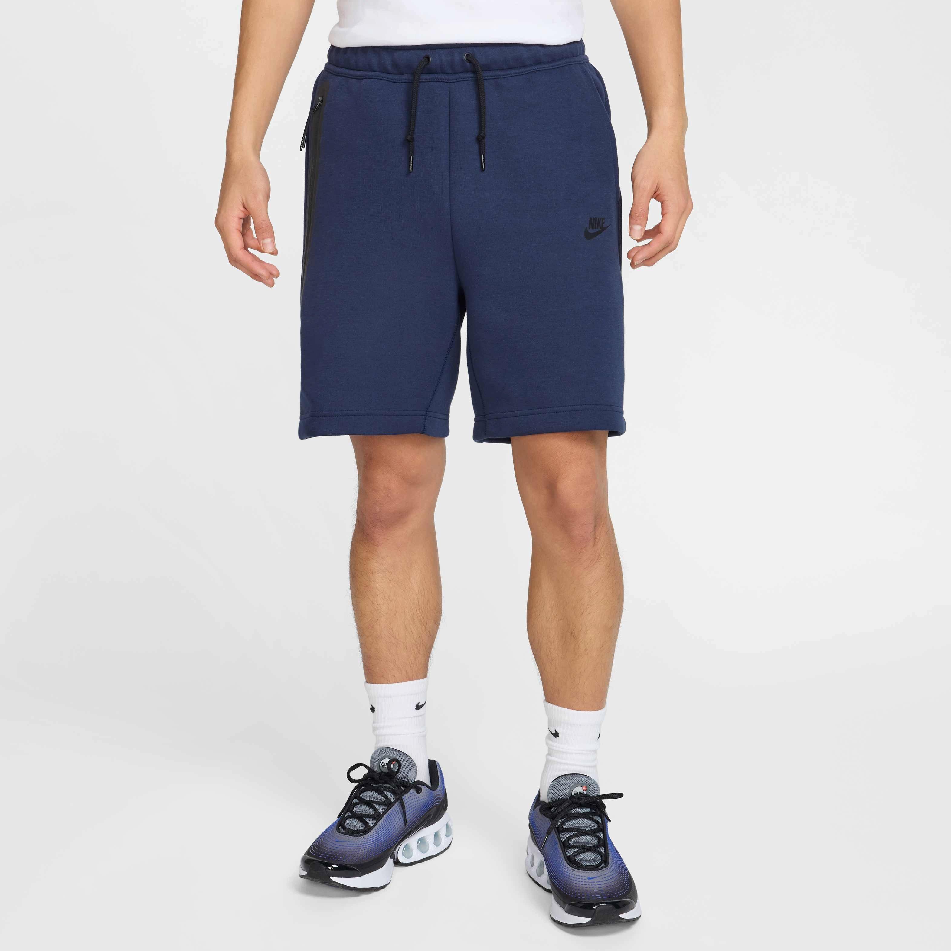 Nike Men's Sportswear Tech Fleece Relaxed Shorts - BLUE Thumbnail View 3