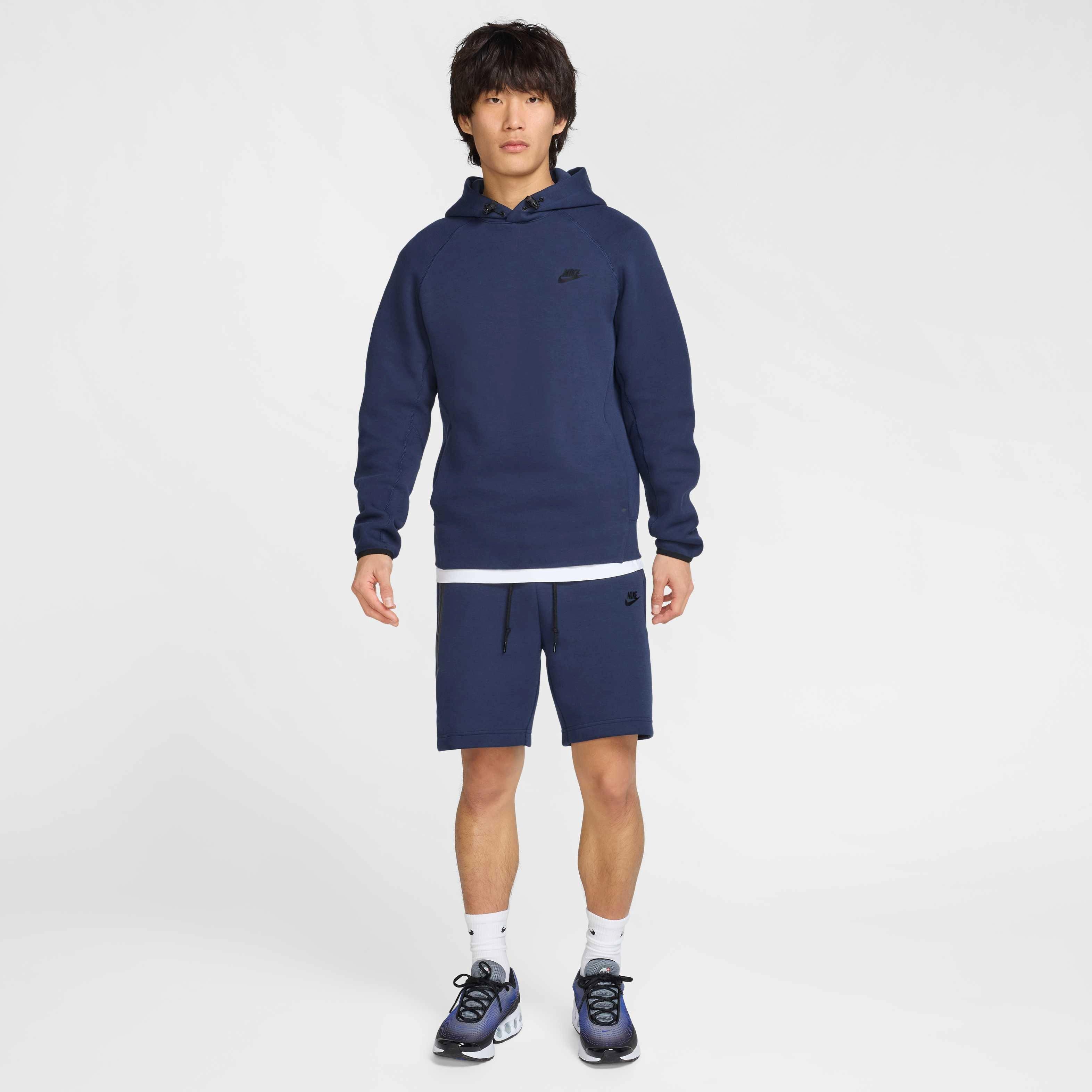 Nike Men's Sportswear Tech Fleece Relaxed Shorts - BLUE Thumbnail View 8