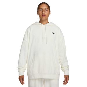 Nike Men's Club Fleece Oversized French terry Pullover Hoodie -White