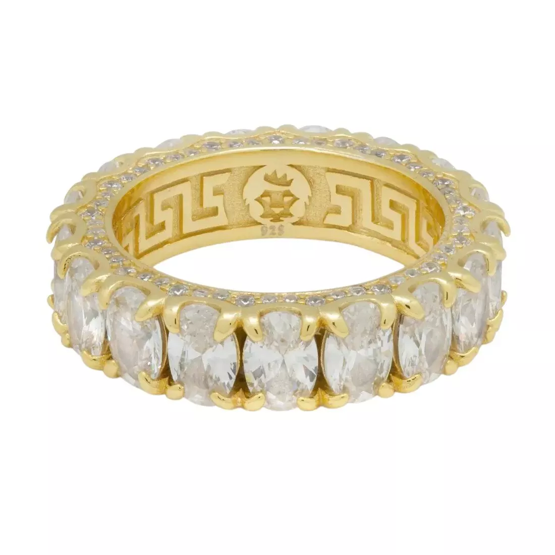 King Ice Oval-Cut Ring - Gold - GOLD