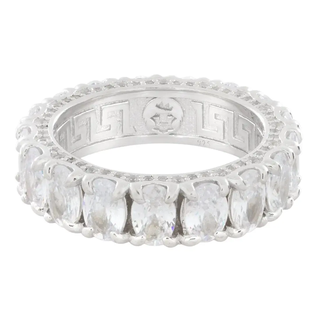 King Ice Oval-Cut Ring - White Gold - WHITE GOLD