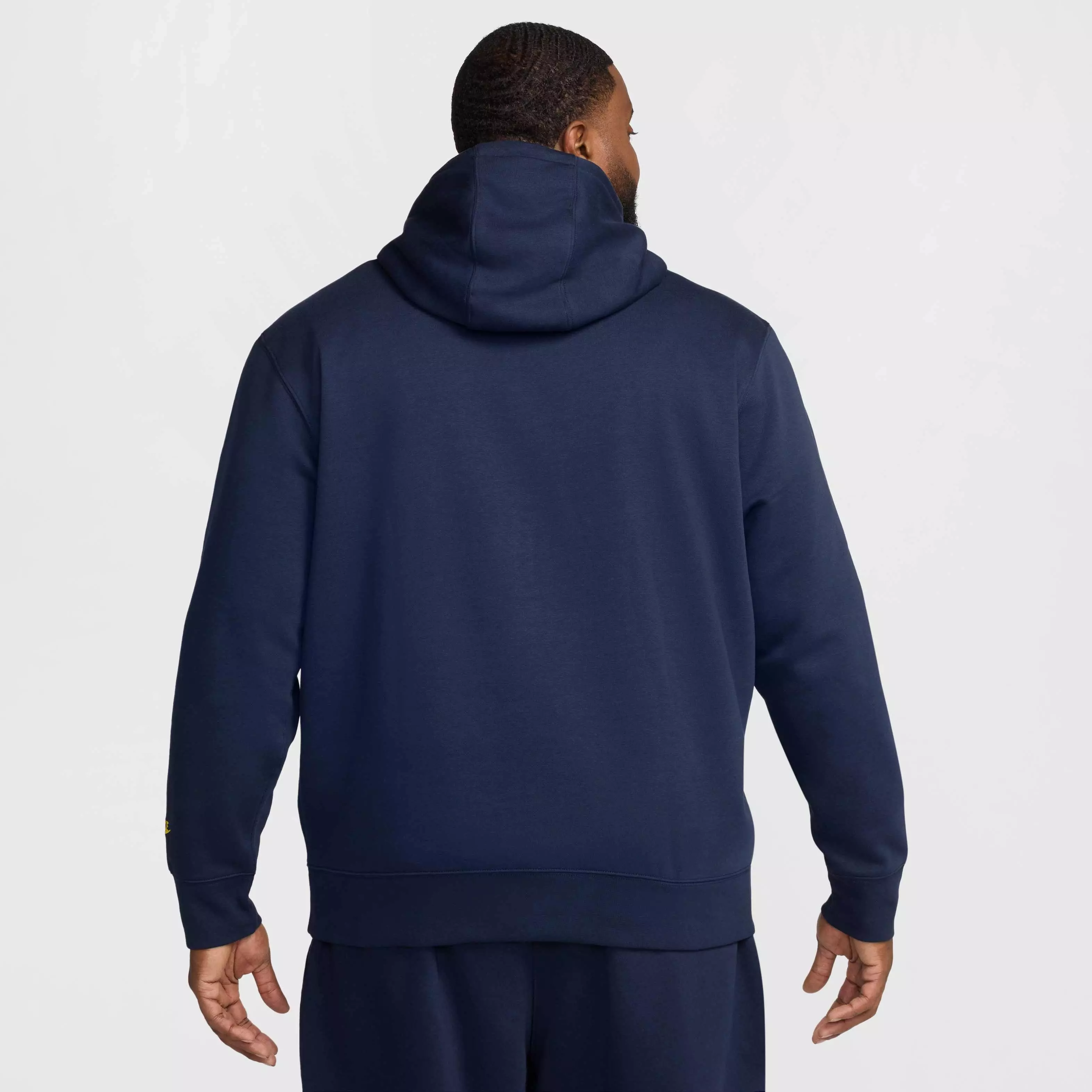 Nike Men's Club Fleece Pullover Hoodie -Blue - BLUE