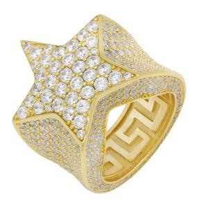 King Ice Shooting Star Ring - Gold - GOLD