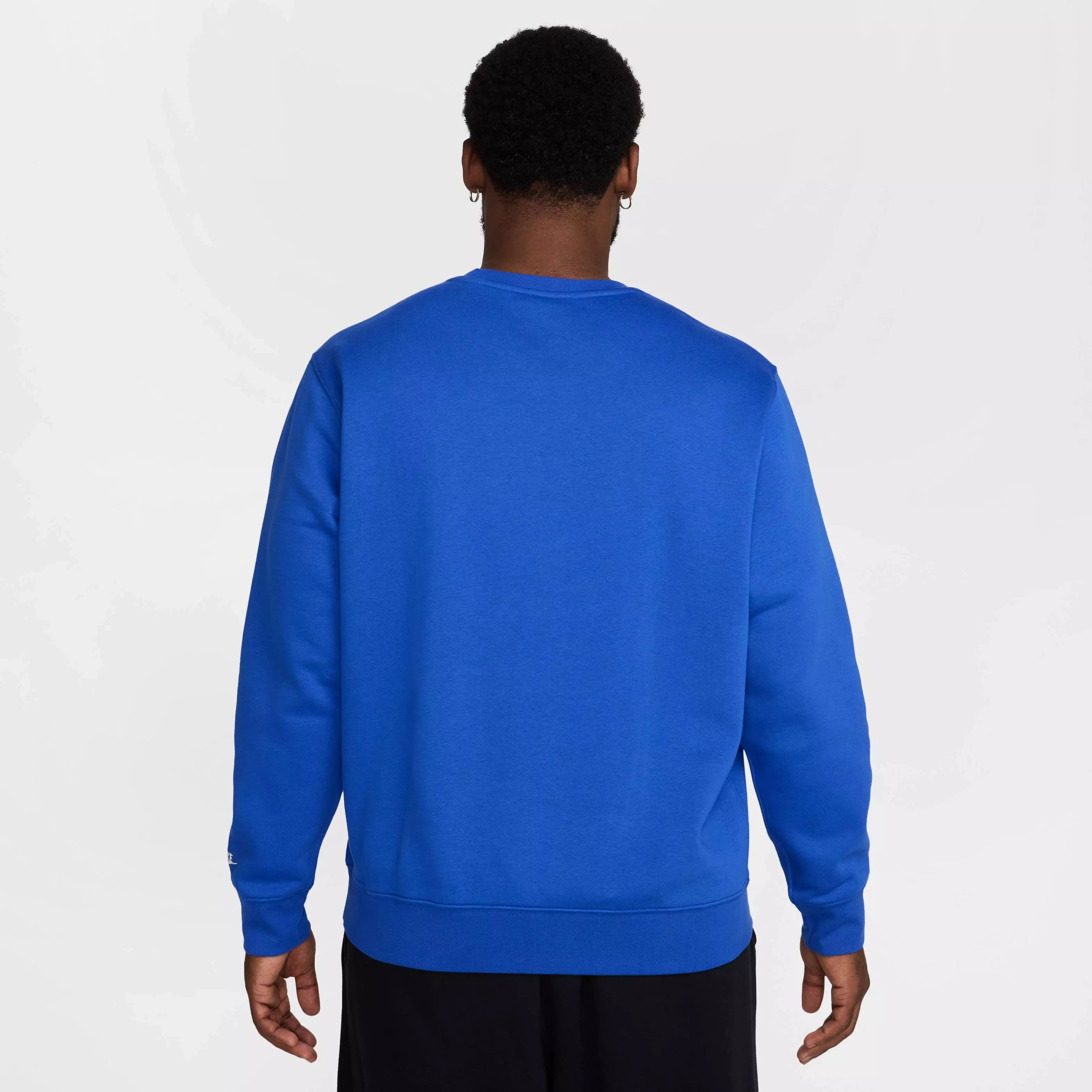 Nike Men's Club BB Fleece Crew Sweatshirt - ROYAL