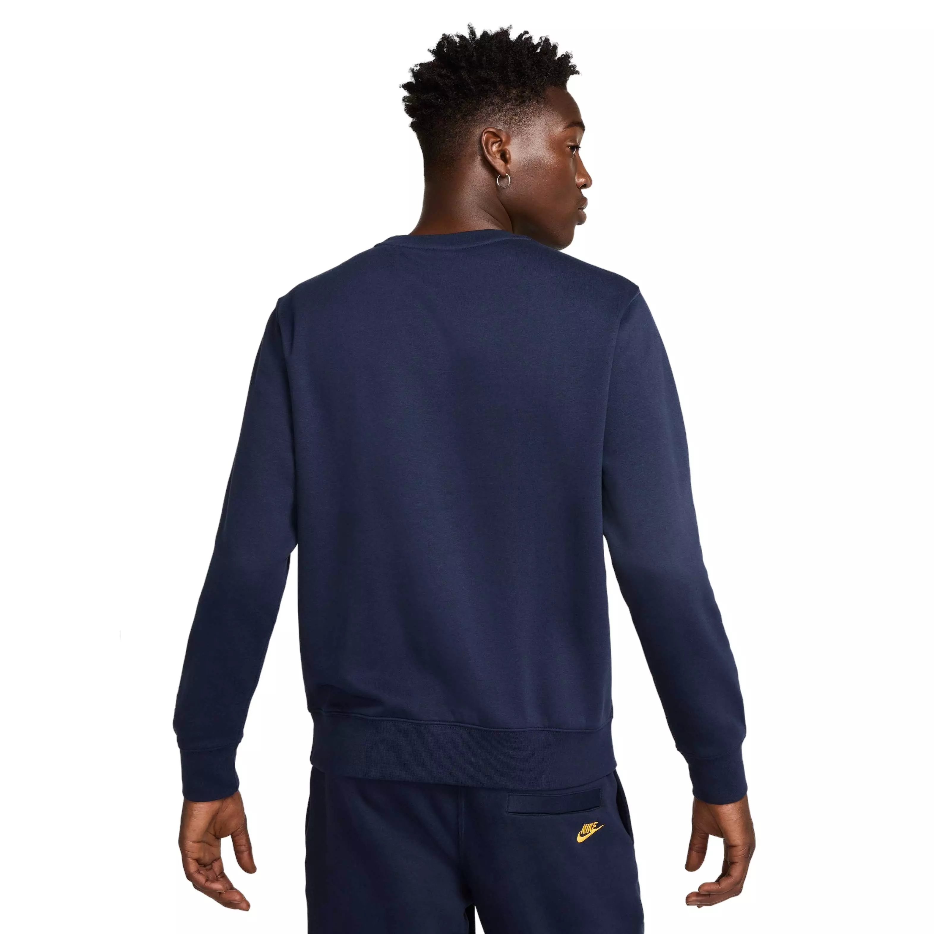 Nike Men's Club BB Fleece Crew - BLUE