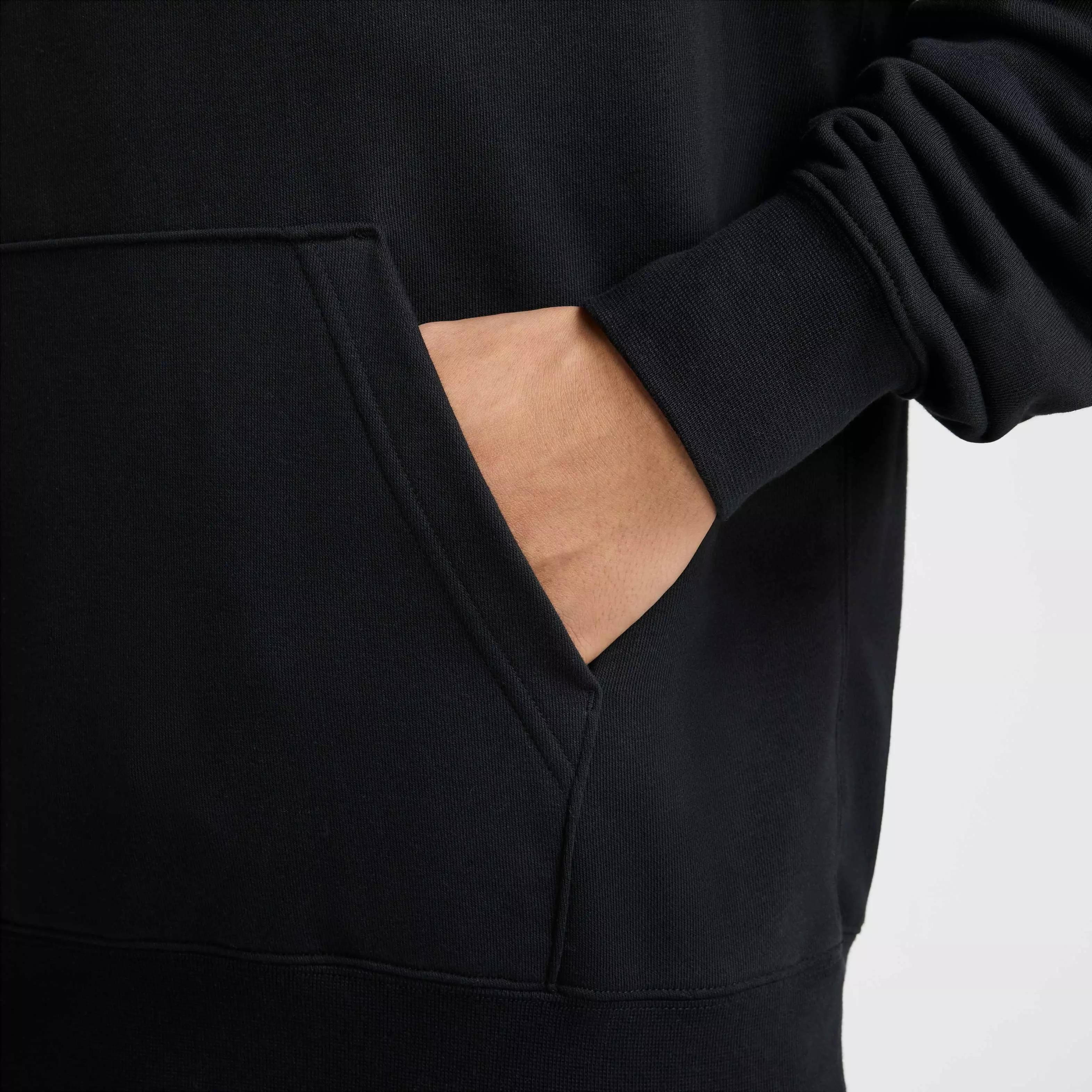 Nike Men's Club SSNL French Terry Hoodie - BLACK