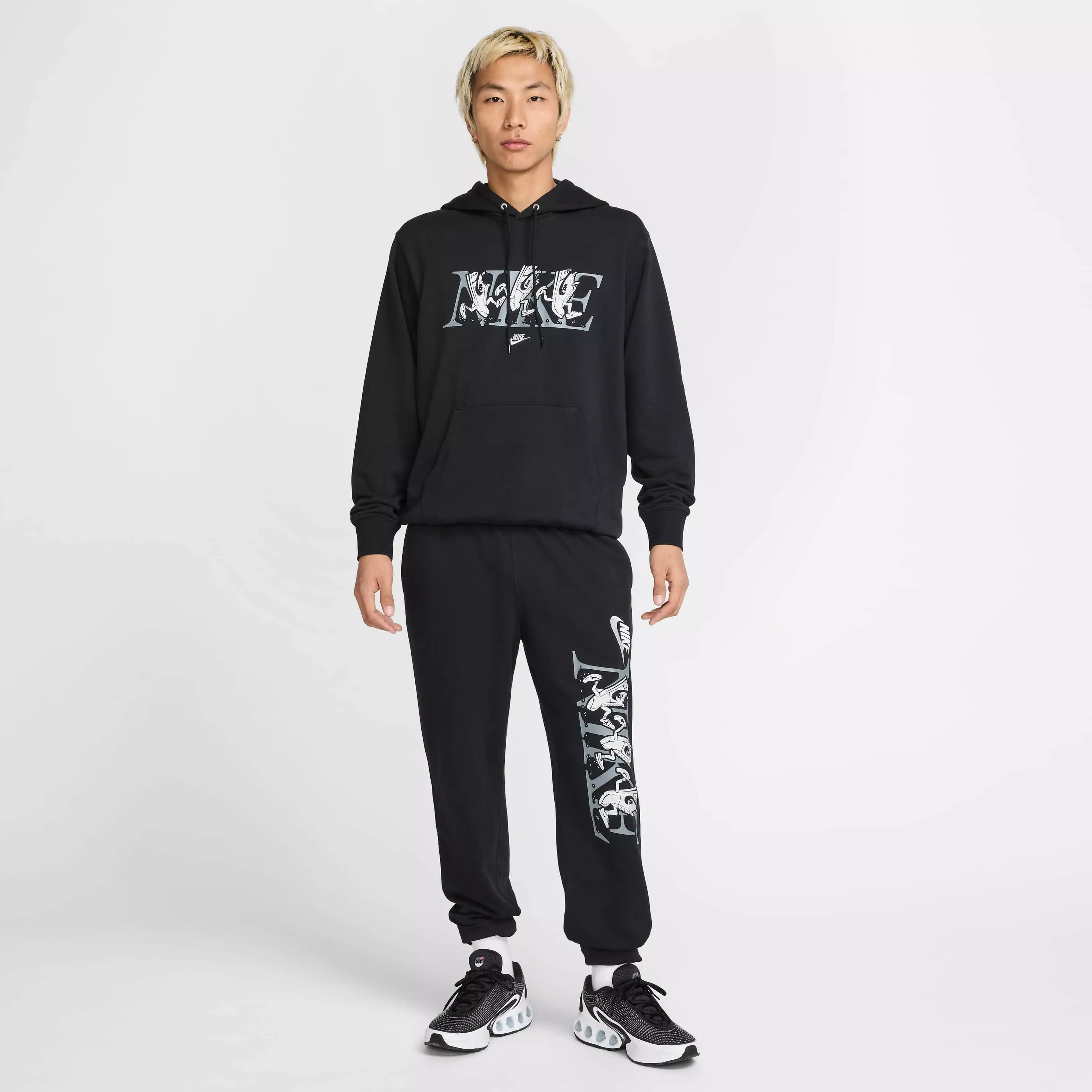 Nike Men's Club SSNL French Terry Hoodie - BLACK