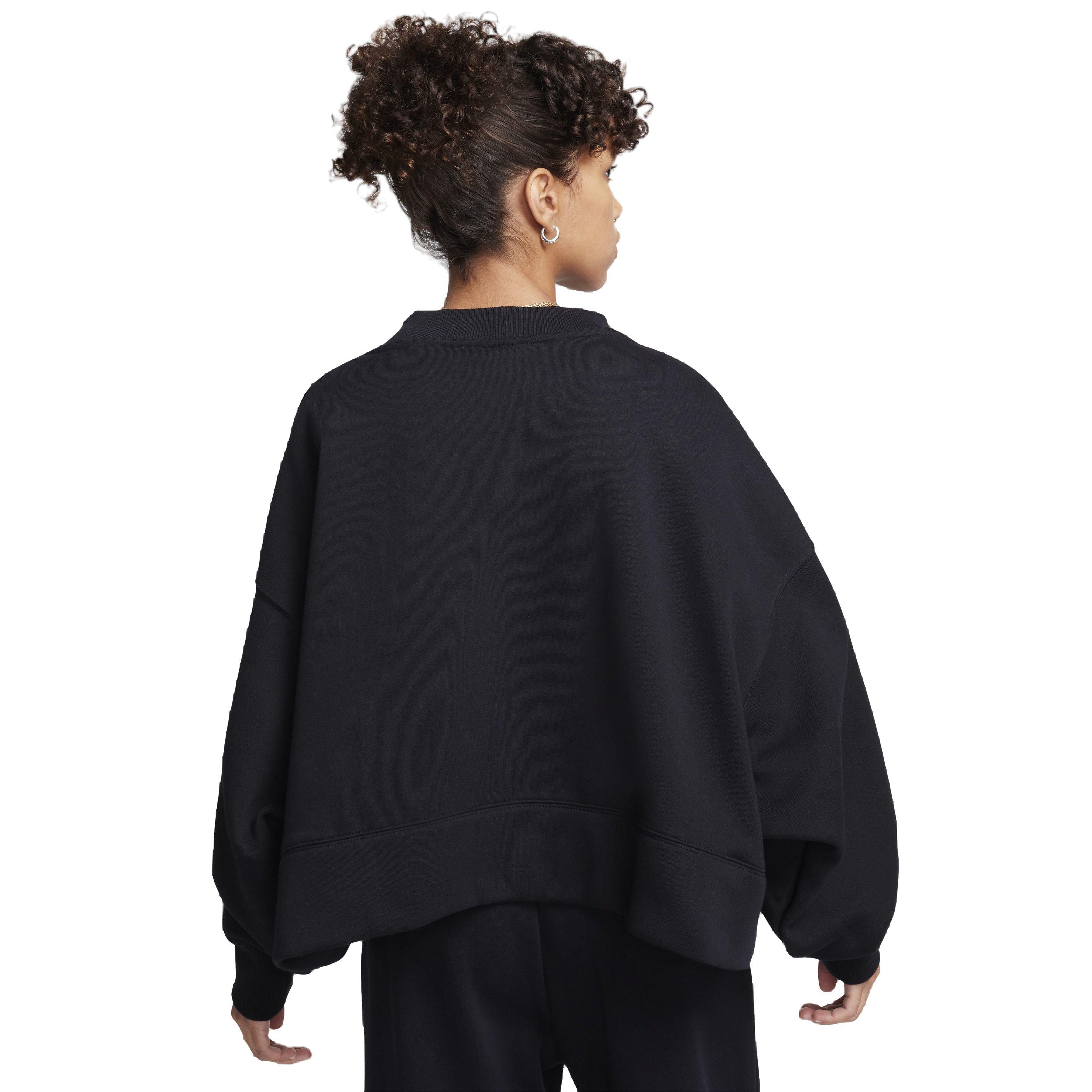Nike Women's Sportswear Phoenix Fleece Over-Oversized Cardigan - BLACK Thumbnail View 2