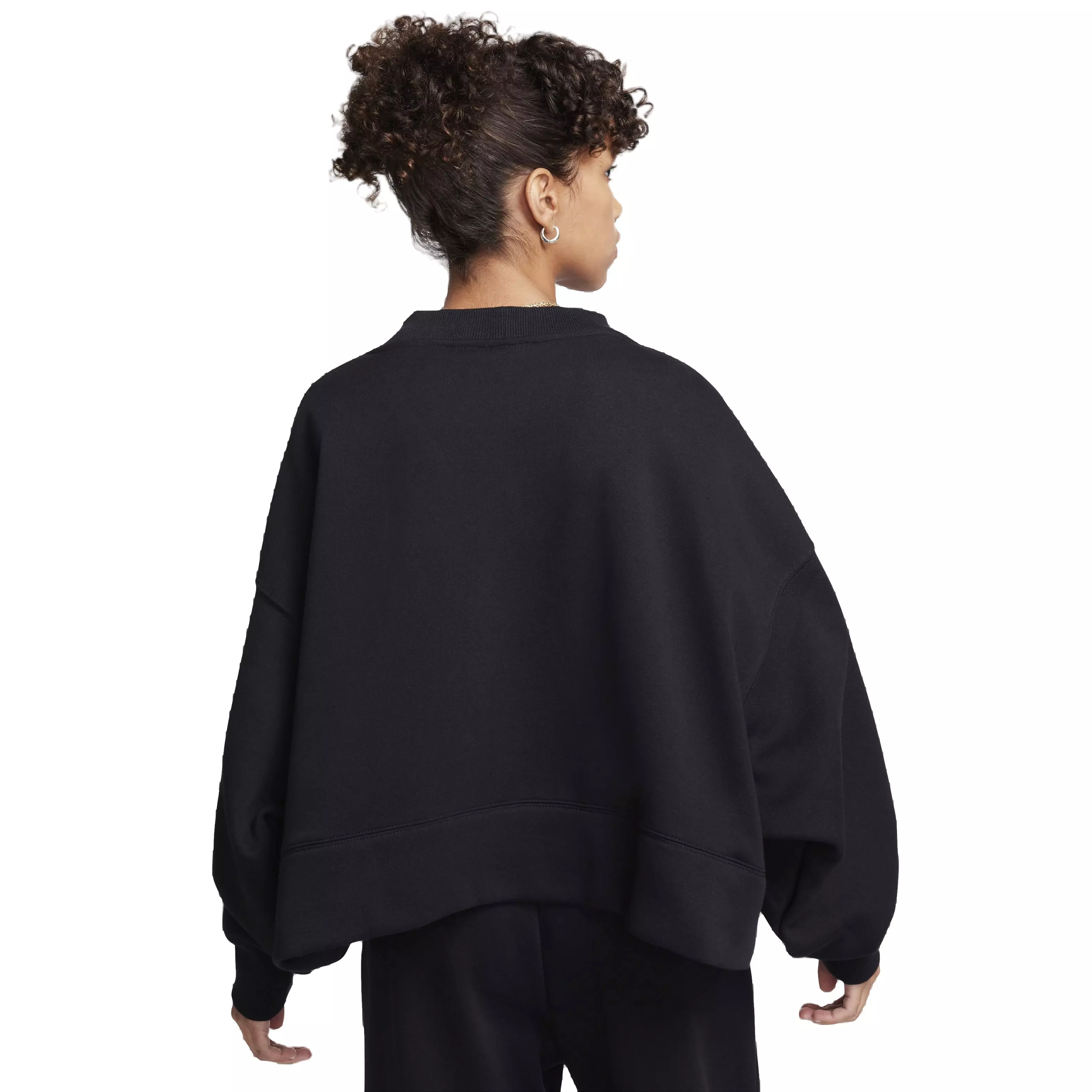 Nike Women's Sportswear Phoenix Fleece Over-Oversized Cardigan - BLACK