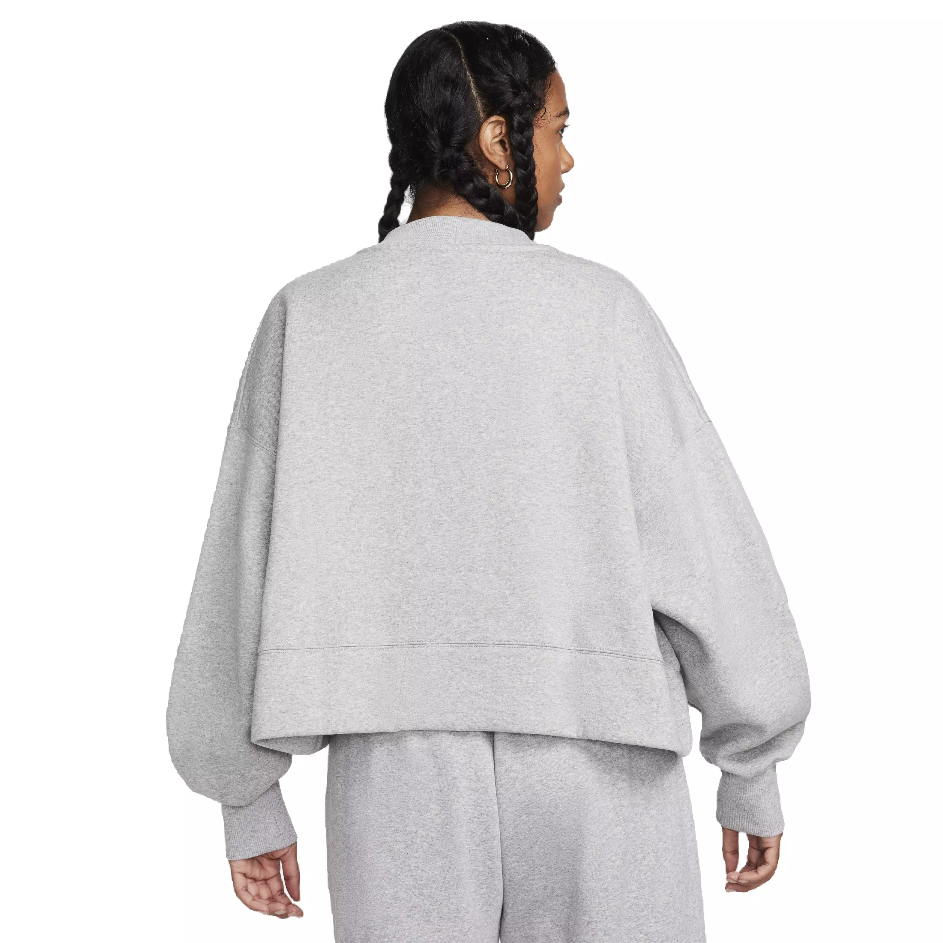 Nike Women's Sportswear Phoenix Fleece Over-Oversized Cardigan - GREY