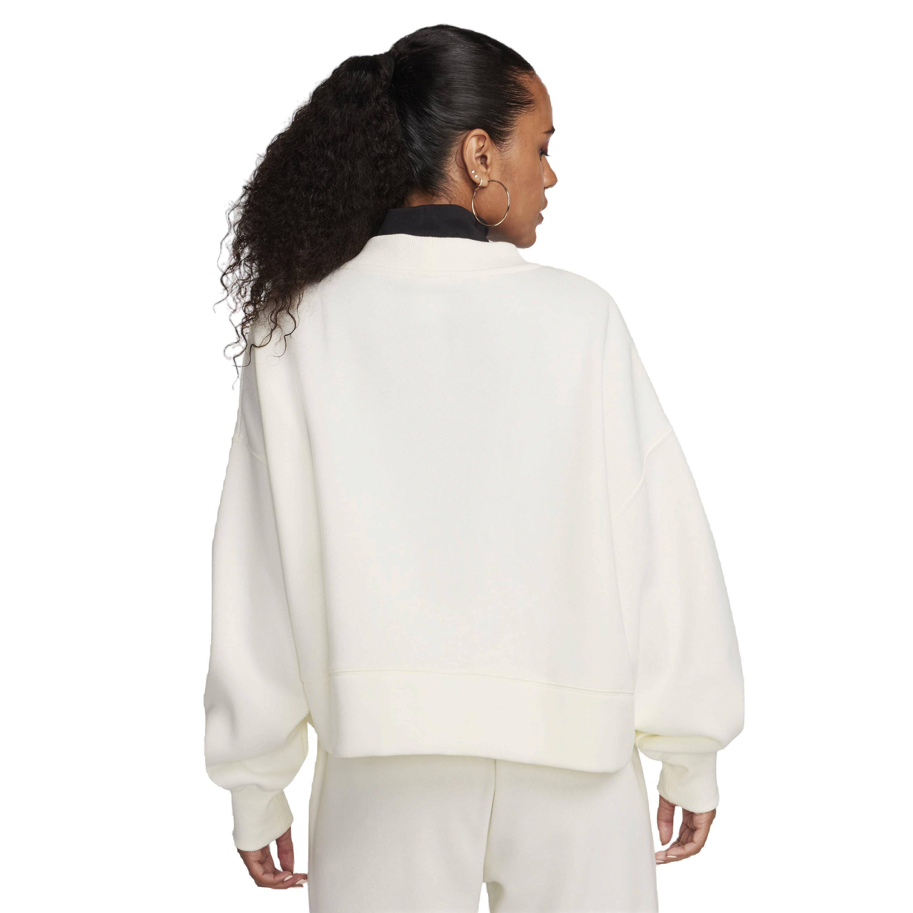 Nike Women's Sportswear Phoenix Fleece Over-Oversized Cardigan - WHITE Thumbnail View 2