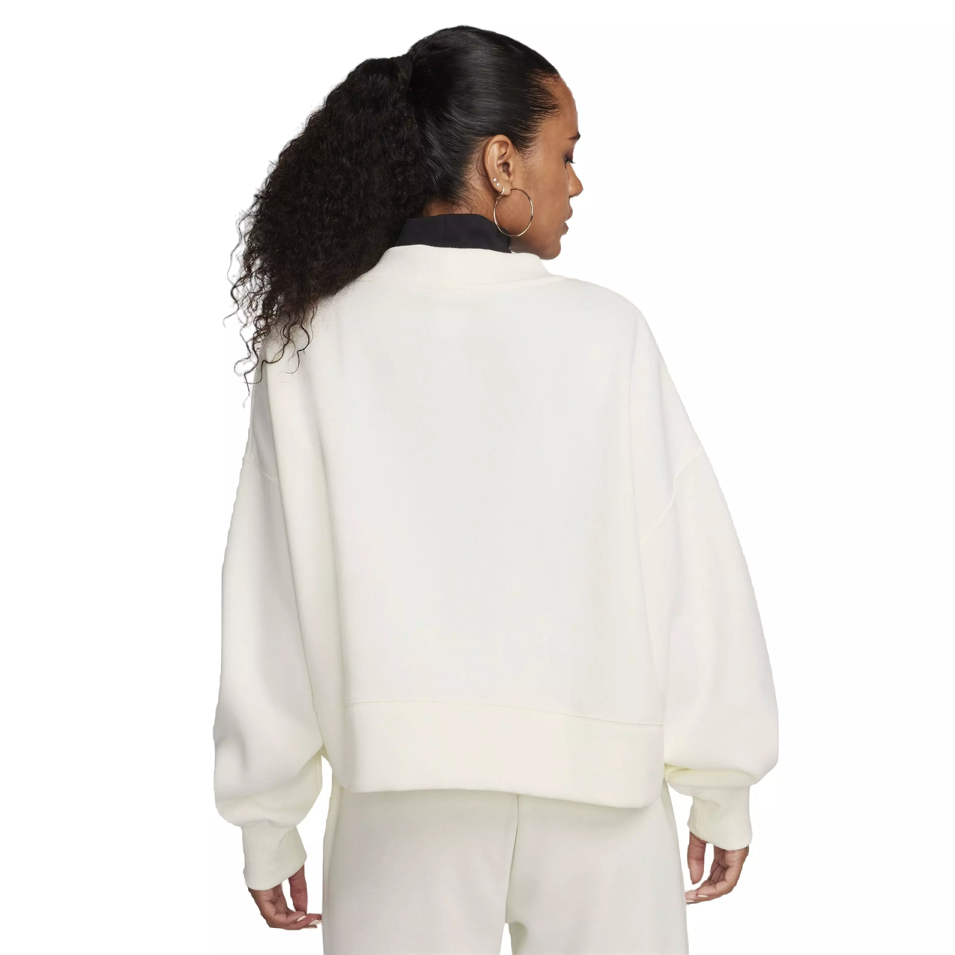 Nike Women's Sportswear Phoenix Fleece Over-Oversized Cardigan - WHITE
