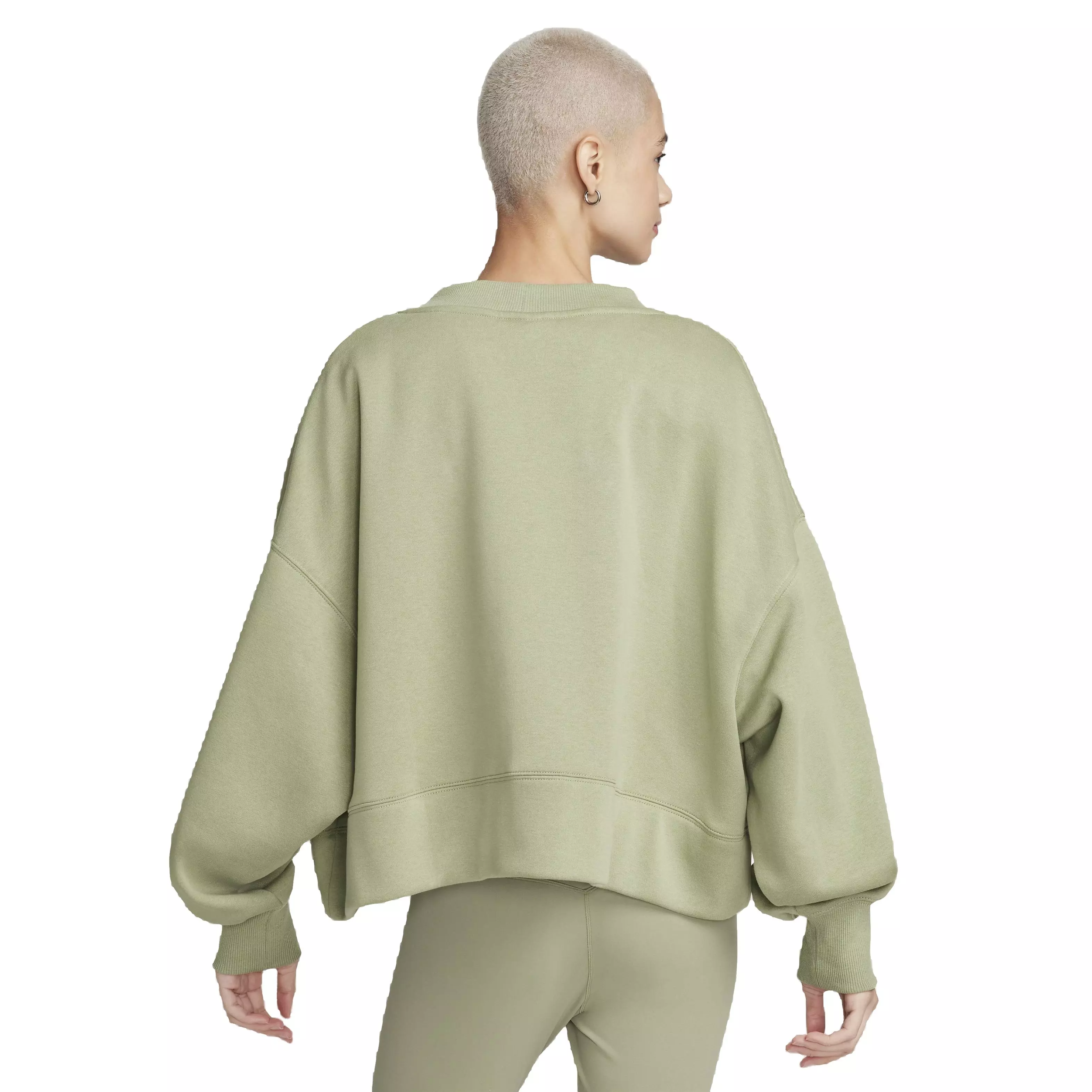 Nike Women's Sportswear Phoenix Fleece Over-Oversized Cardigan - GREEN