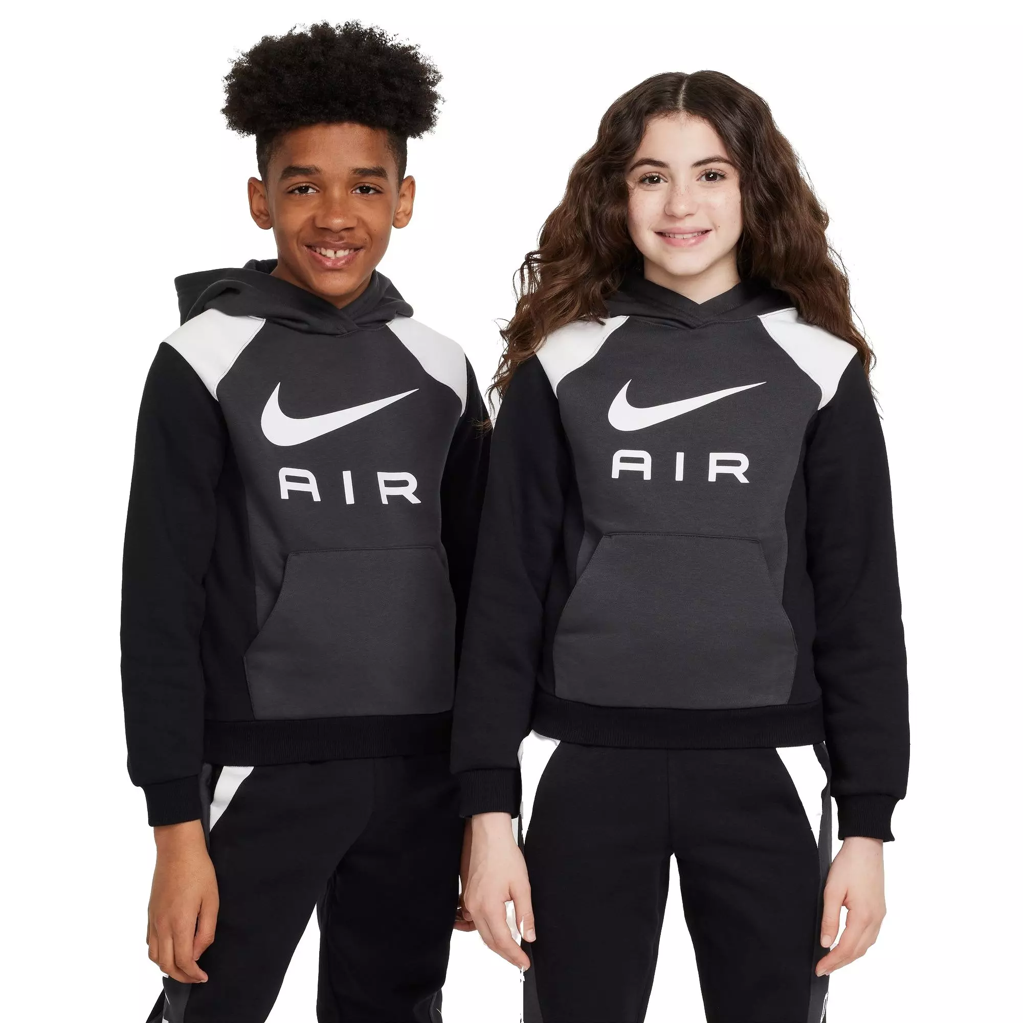 Nike Air Big Kids' Pullover Hoodie - GREY