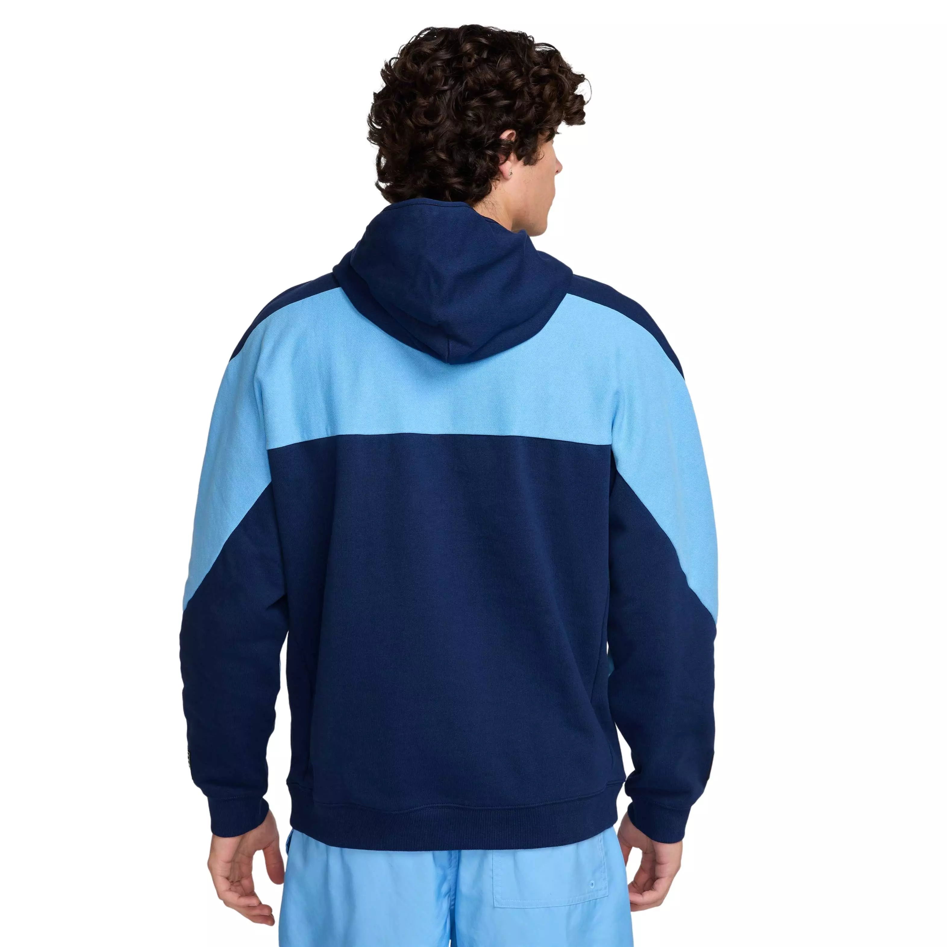 Nike Air Men's Fleece Pullover Hoodie - BLUE