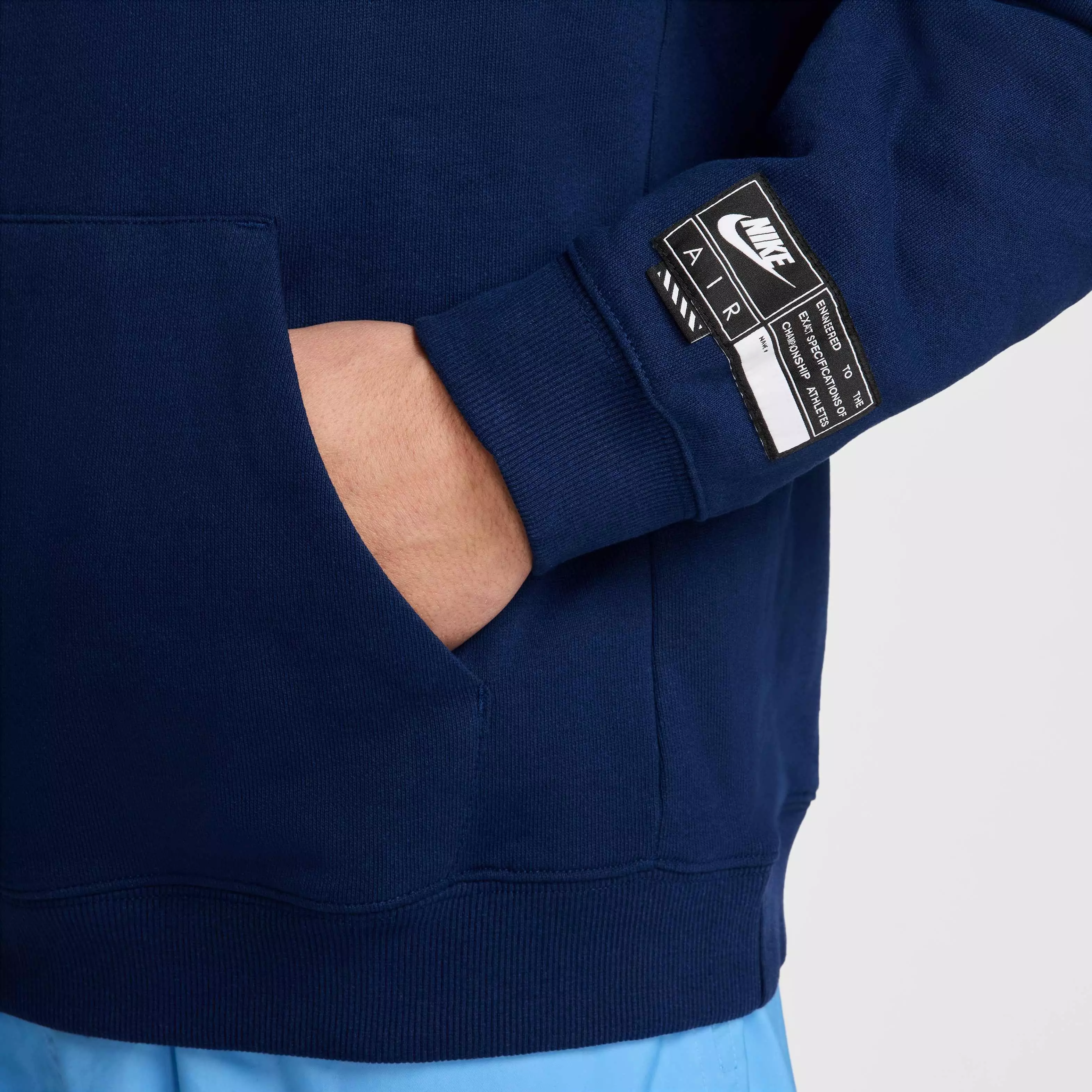 Nike Air Men's Fleece Pullover Hoodie - BLUE