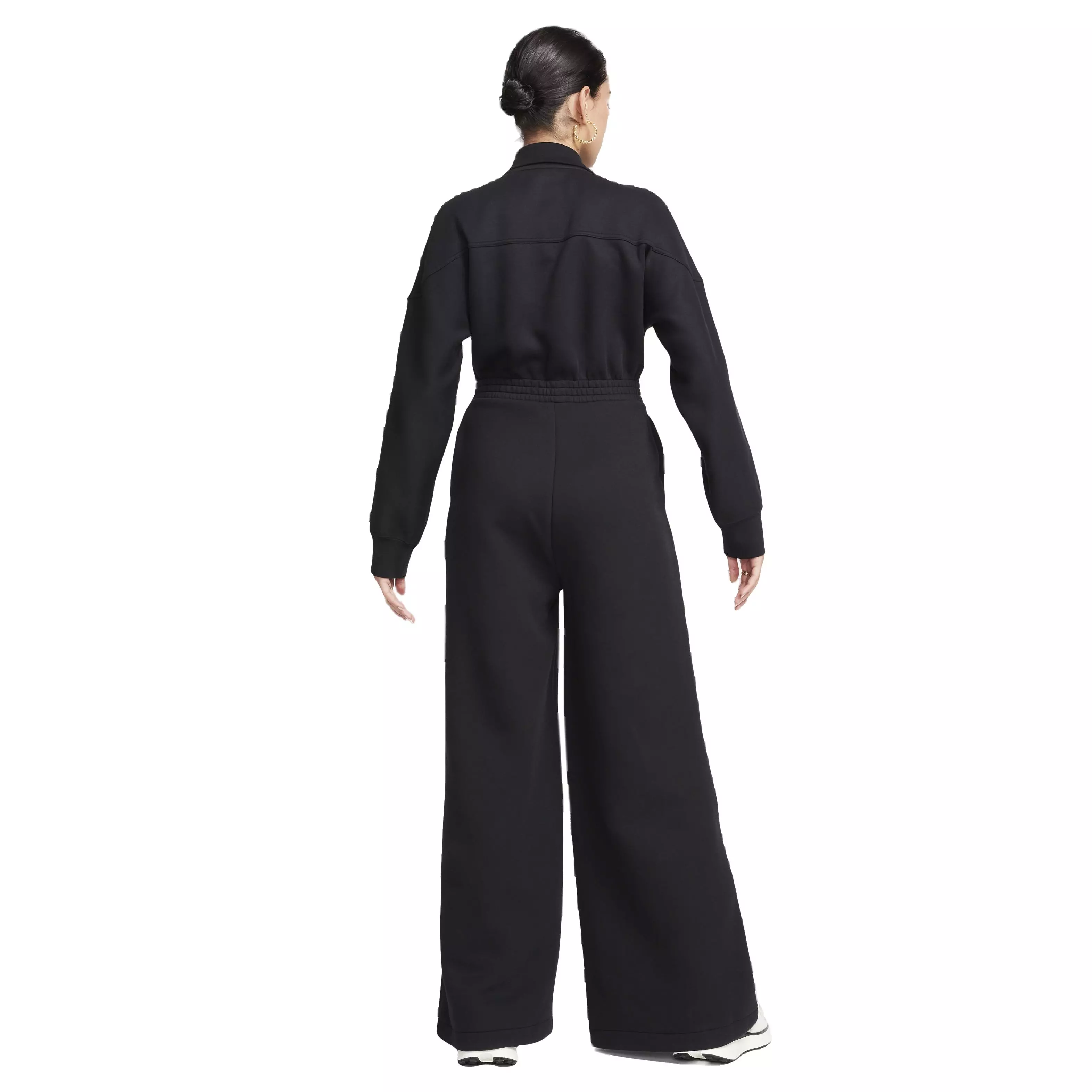 Nike Women's Sportswear Tech Fleece Windrunner Jumpsuit - BLACK