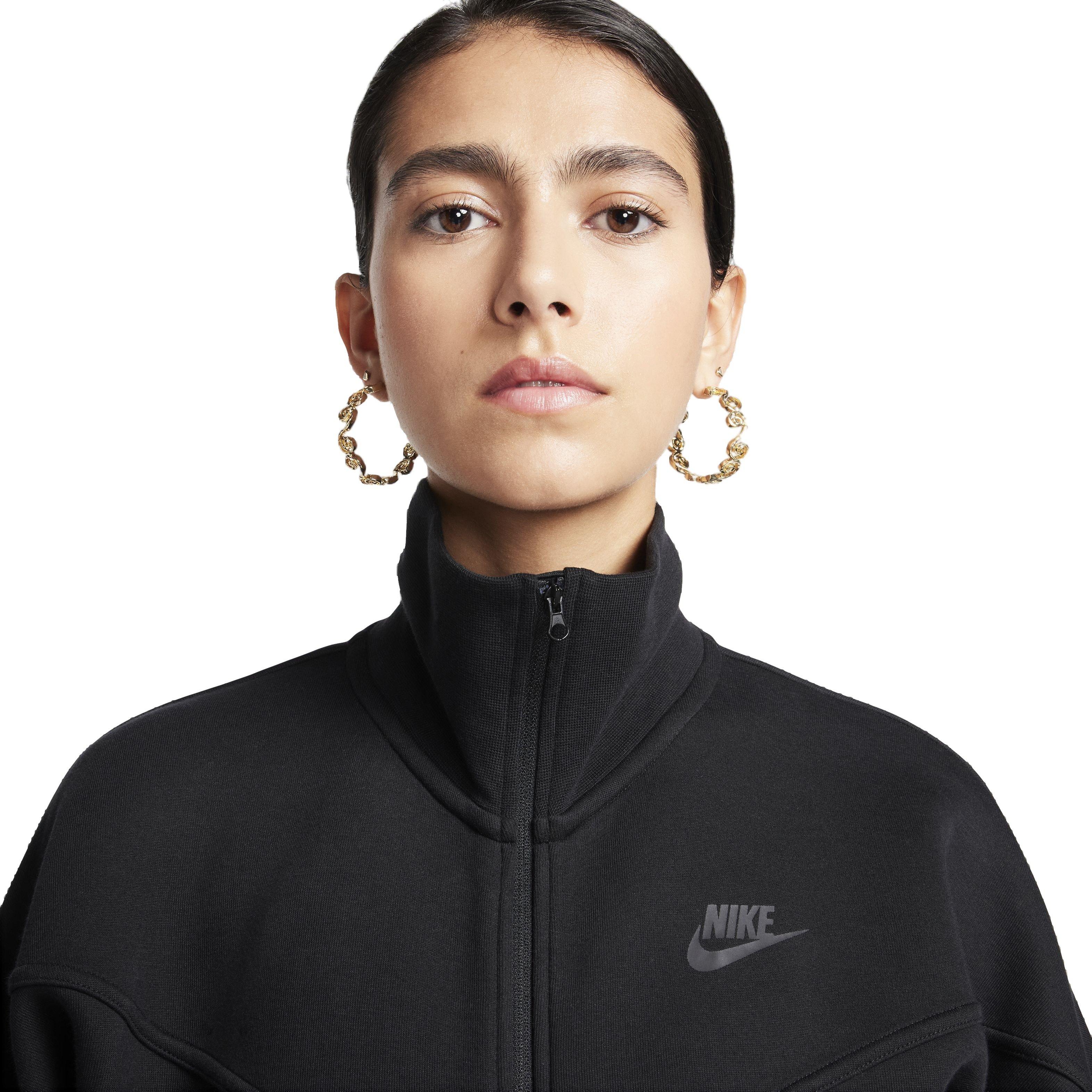 Nike Women's Sportswear Tech Fleece Windrunner Jumpsuit - BLACK Thumbnail View 3