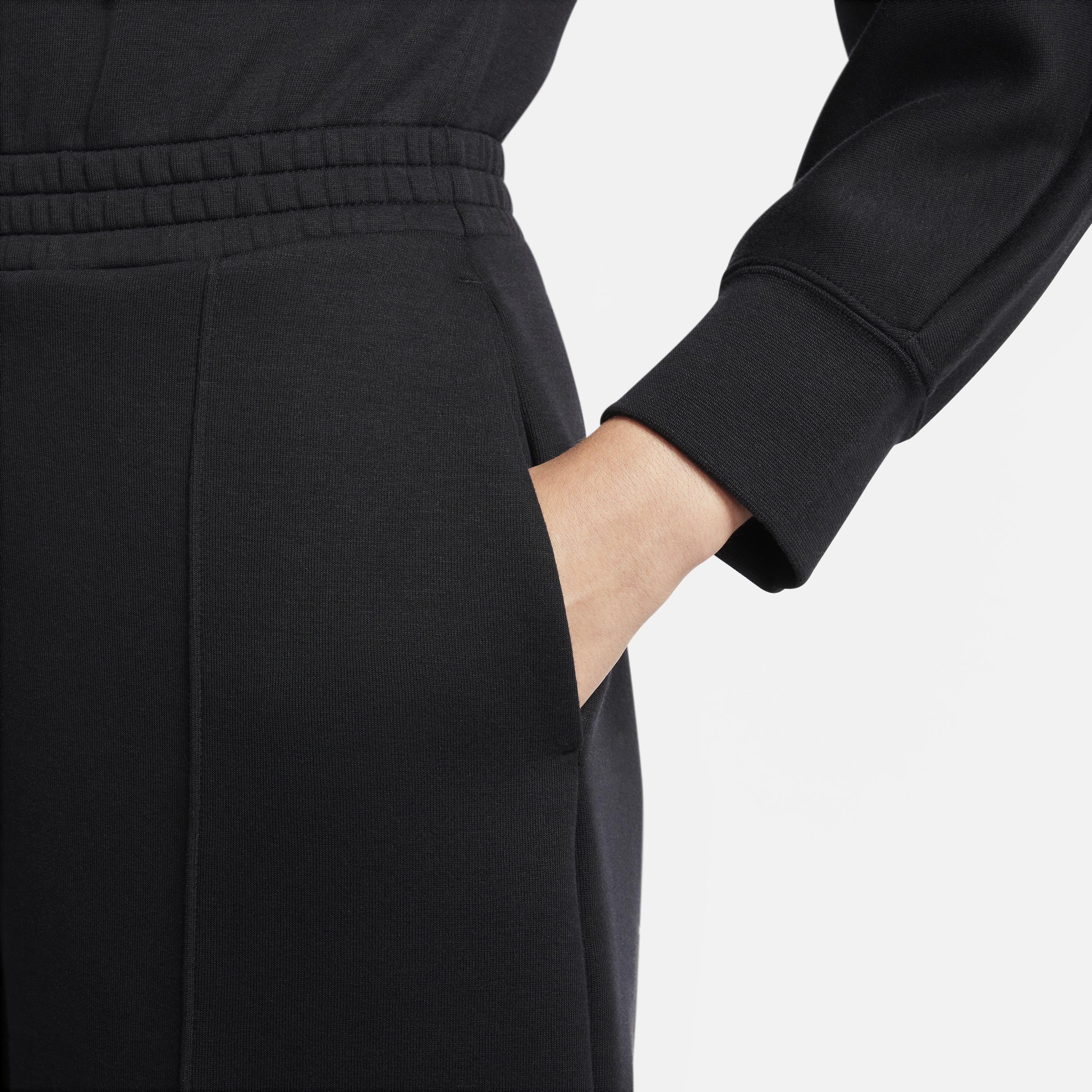 Nike Women's Sportswear Tech Fleece Windrunner Jumpsuit - BLACK Thumbnail View 5