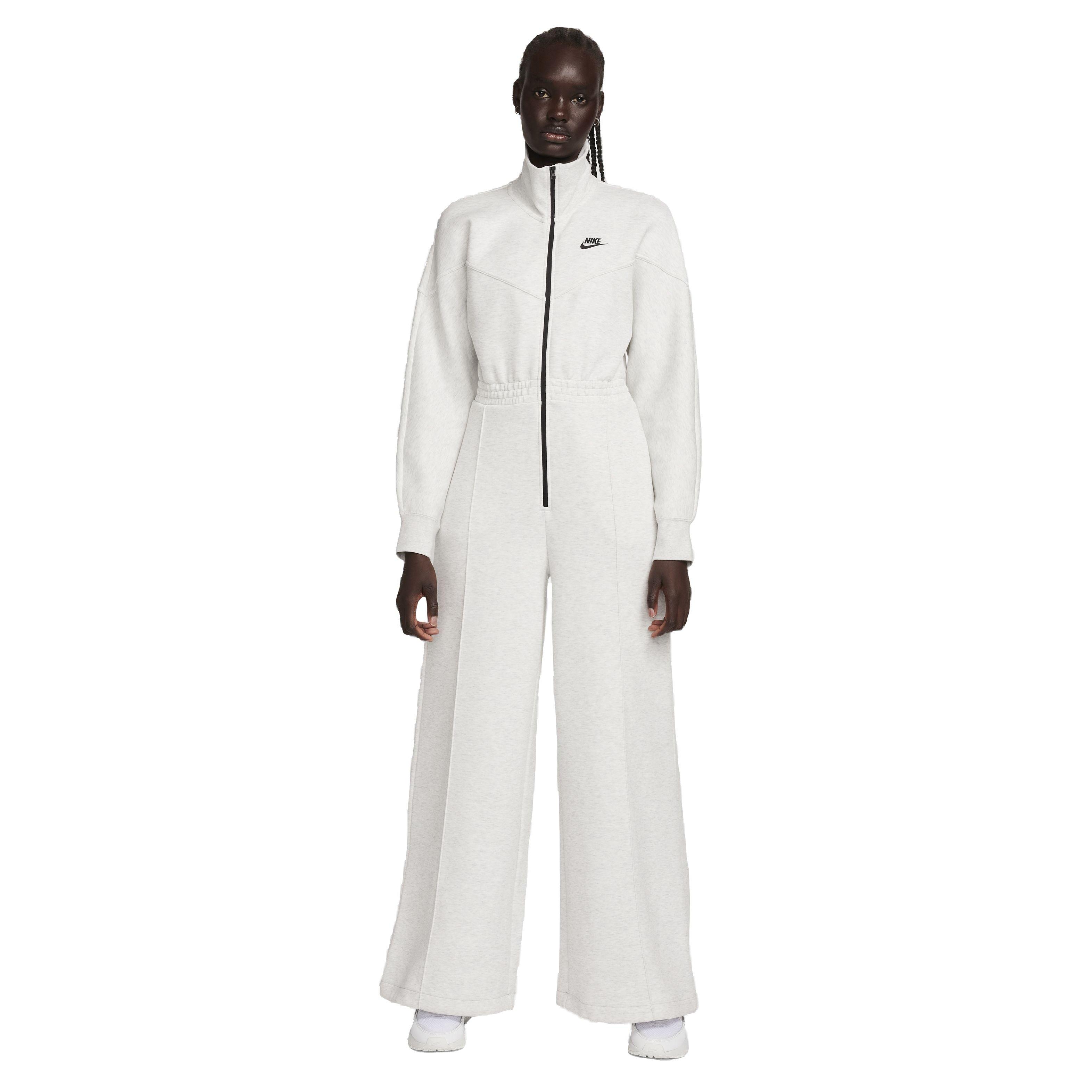 Nike Women's Sportswear Tech Fleece Windrunner Jumpsuit - GREY Thumbnail View 1