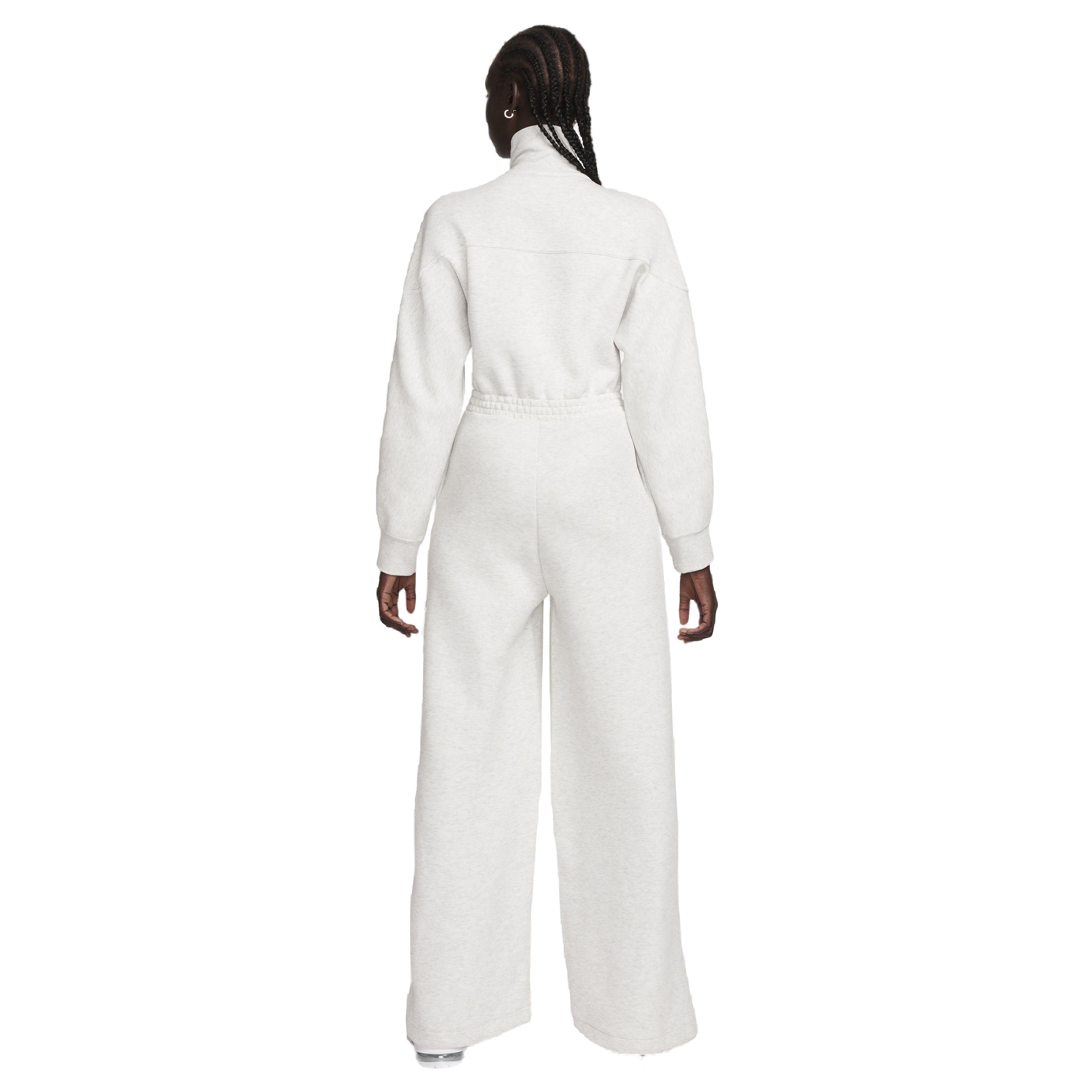 Nike Women's Sportswear Tech Fleece Windrunner Jumpsuit - GREY Thumbnail View 2