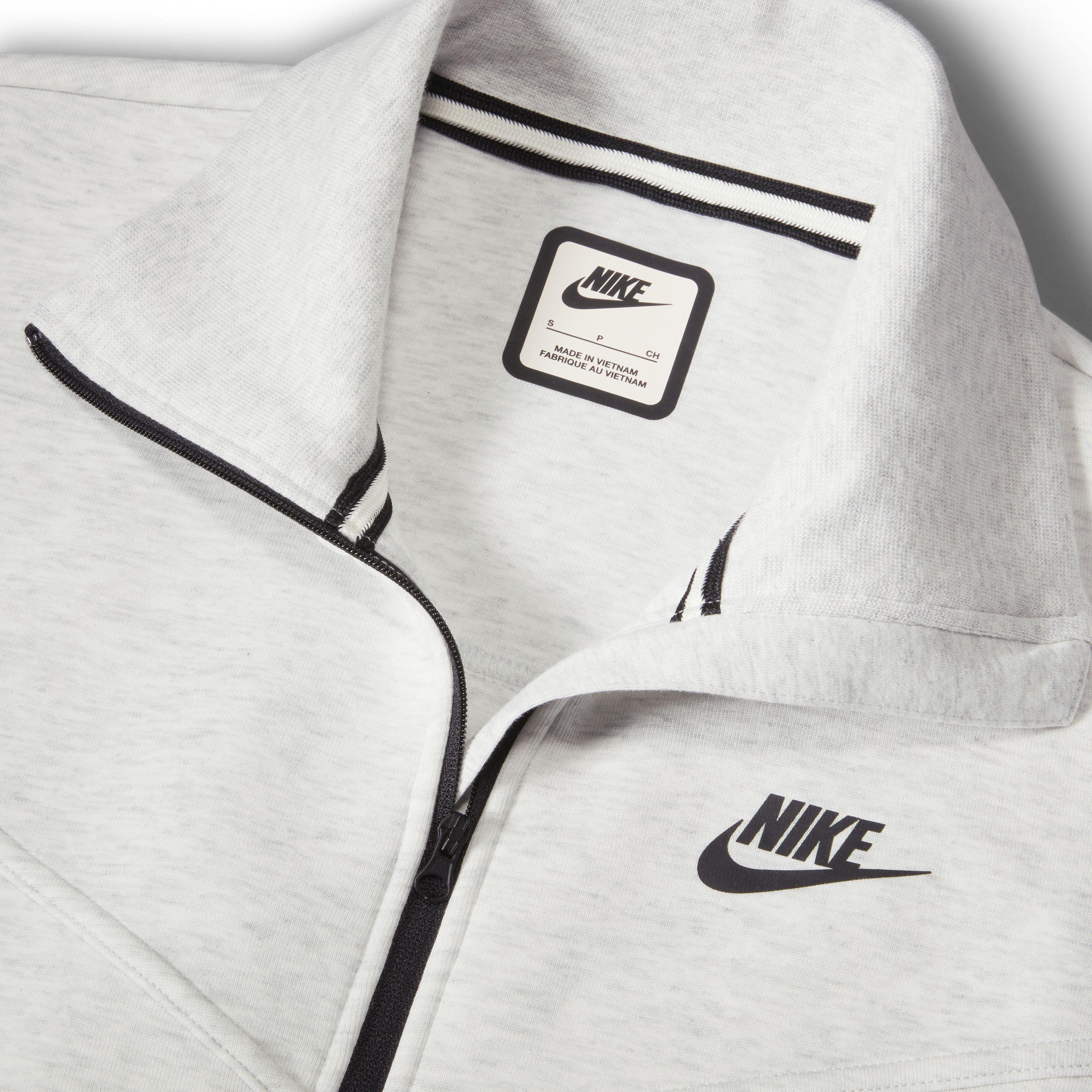 Nike Women's Sportswear Tech Fleece Windrunner Jumpsuit - GREY Thumbnail View 4