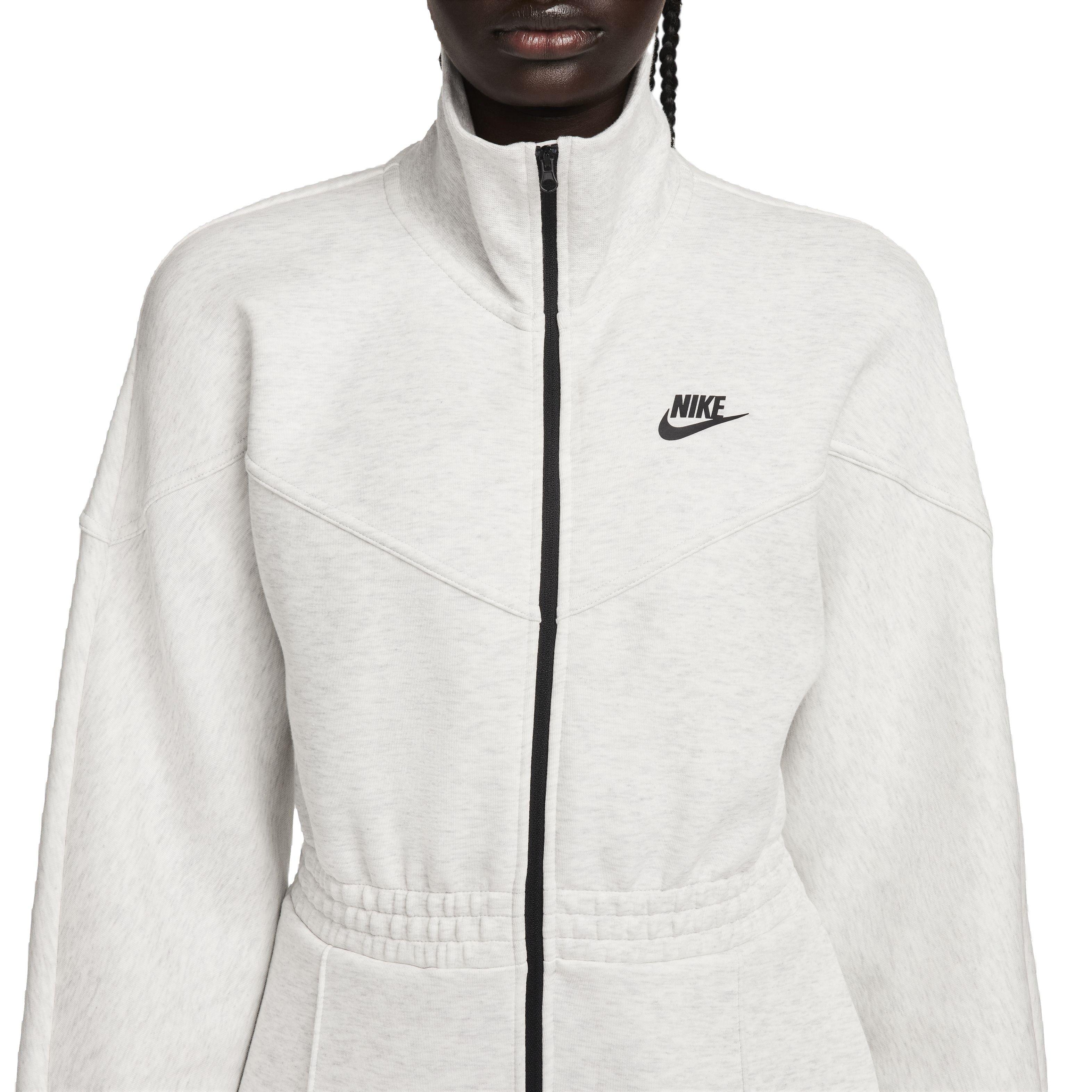 Nike Women's Sportswear Tech Fleece Windrunner Jumpsuit - GREY Thumbnail View 5