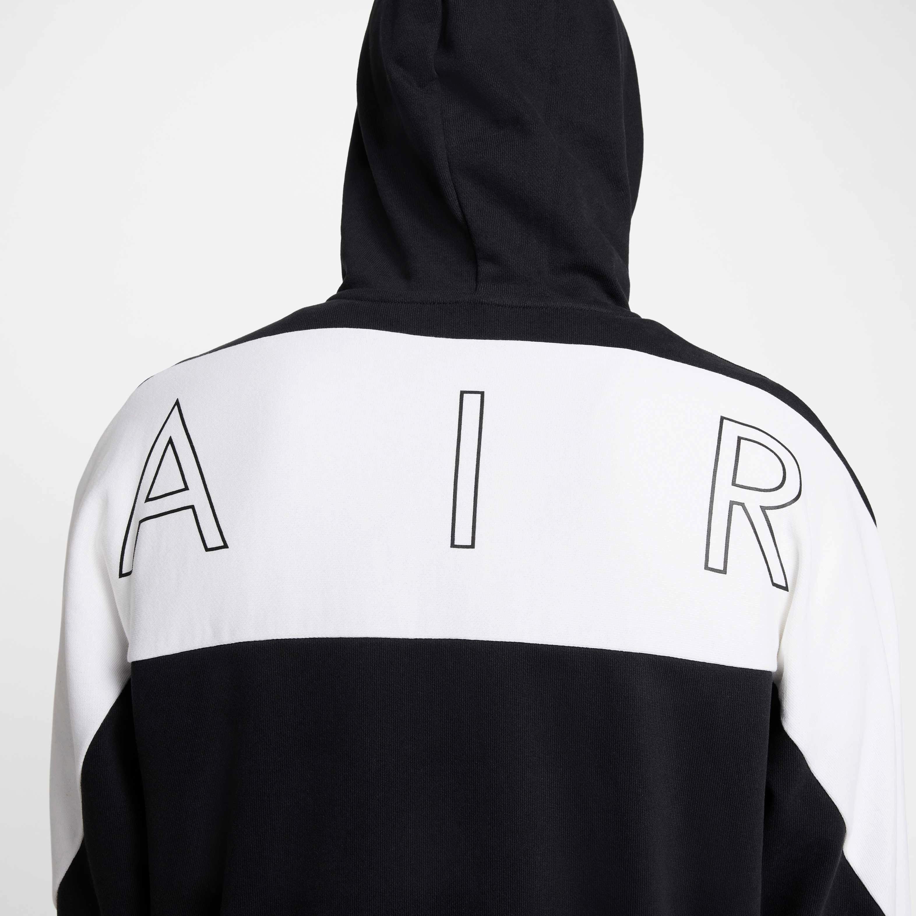 Nike Air Men's Full-Zip Fleece Jacket - BLACK Thumbnail View 6