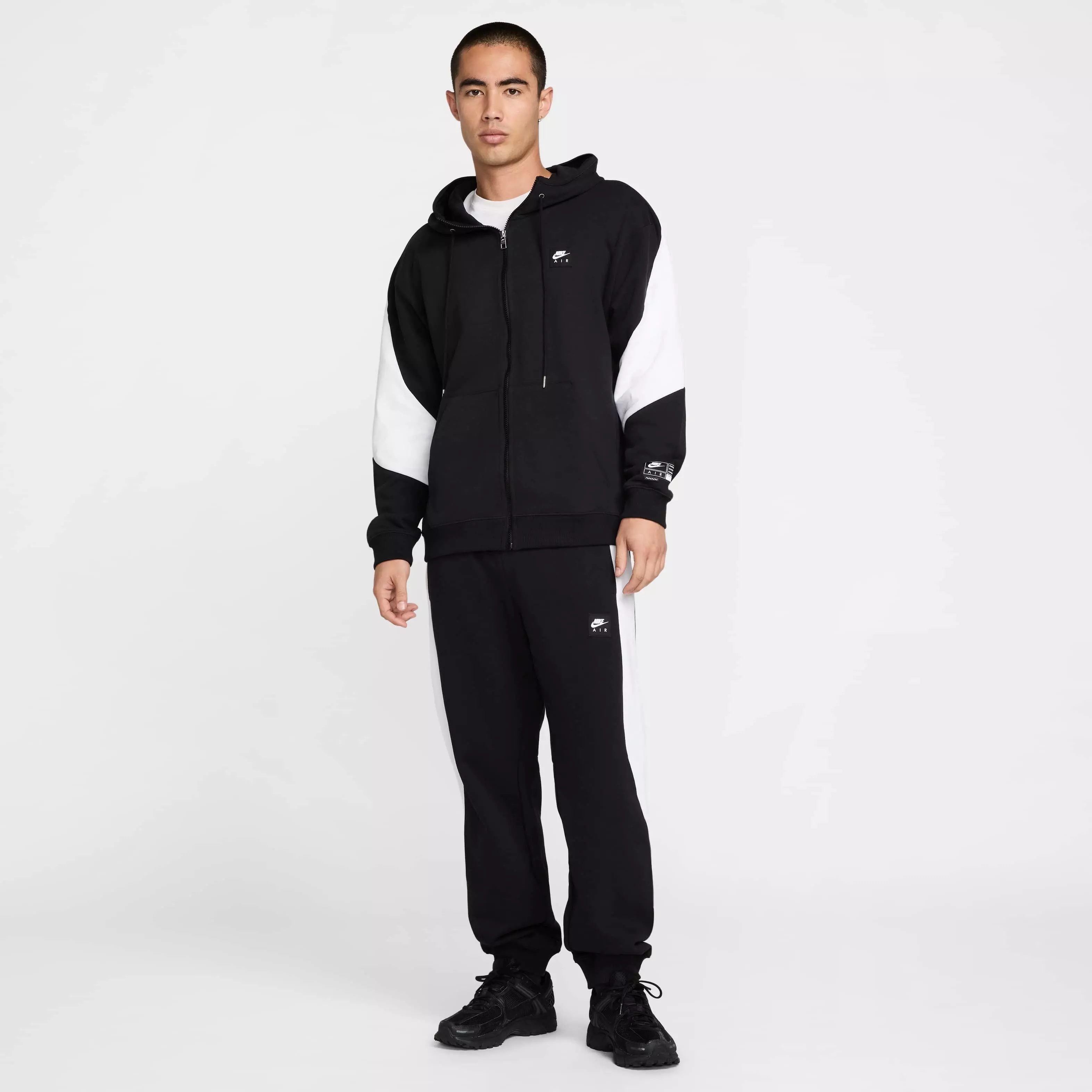Nike Air Men's Full-Zip Fleece Jacket - BLACK